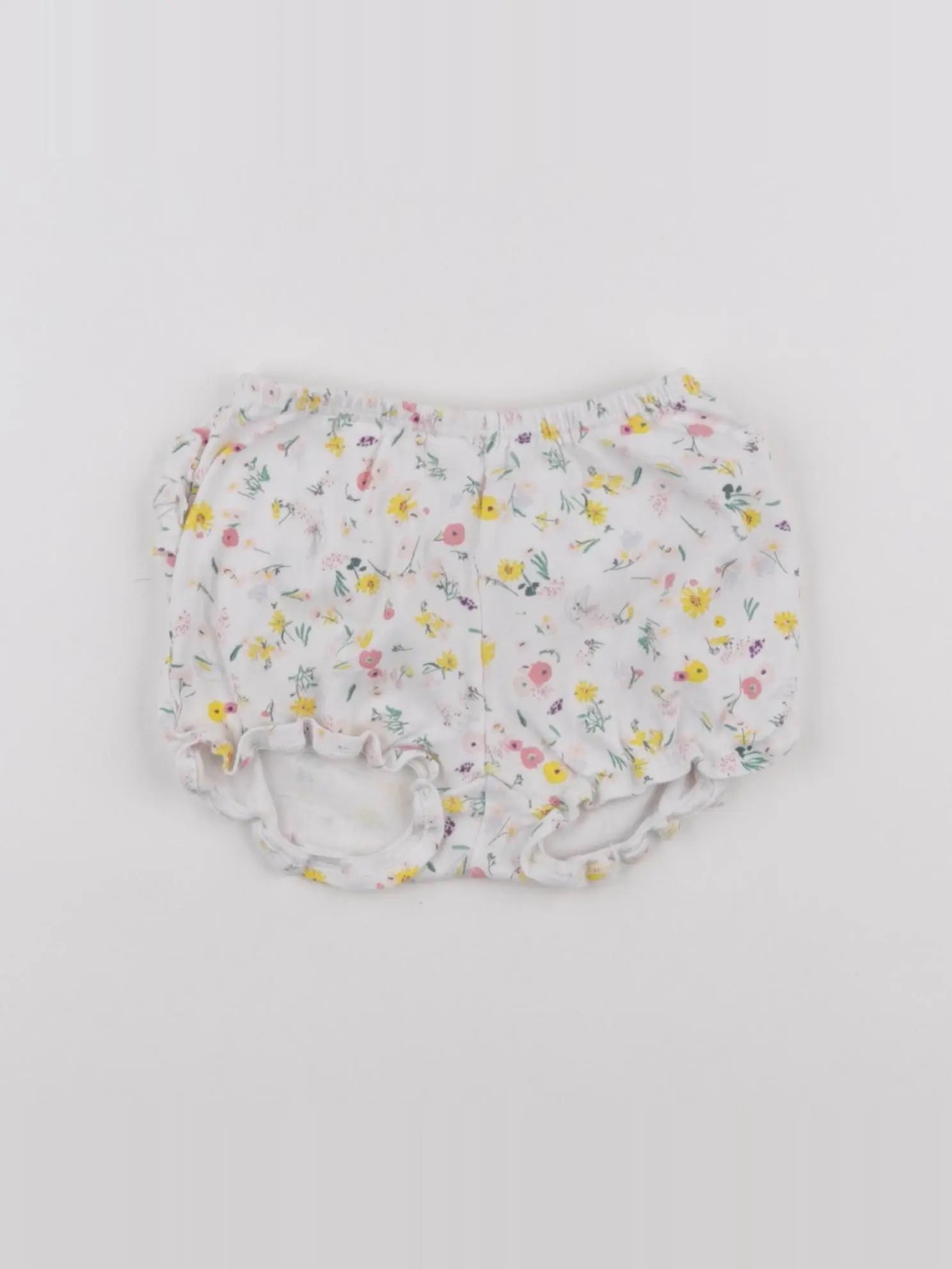 Petit Bateau - bloomer volants au dos multicolore - 6 mois