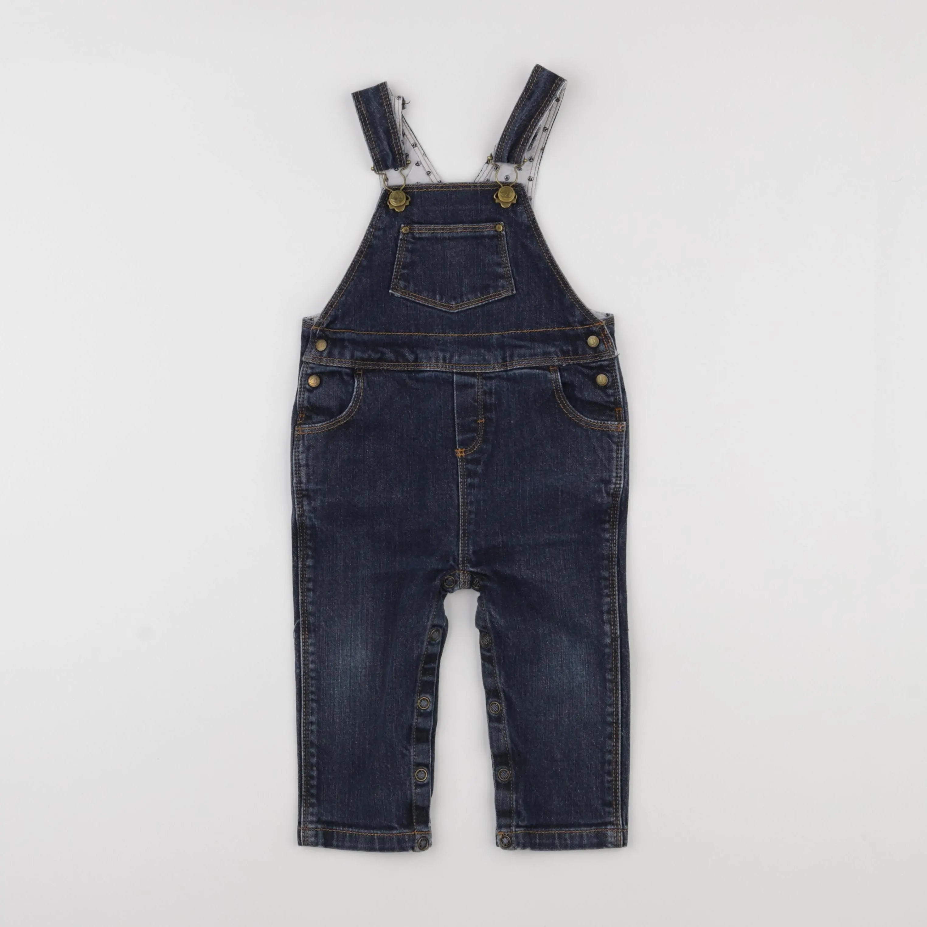 Petit Bateau - salopette bleu - 12 mois