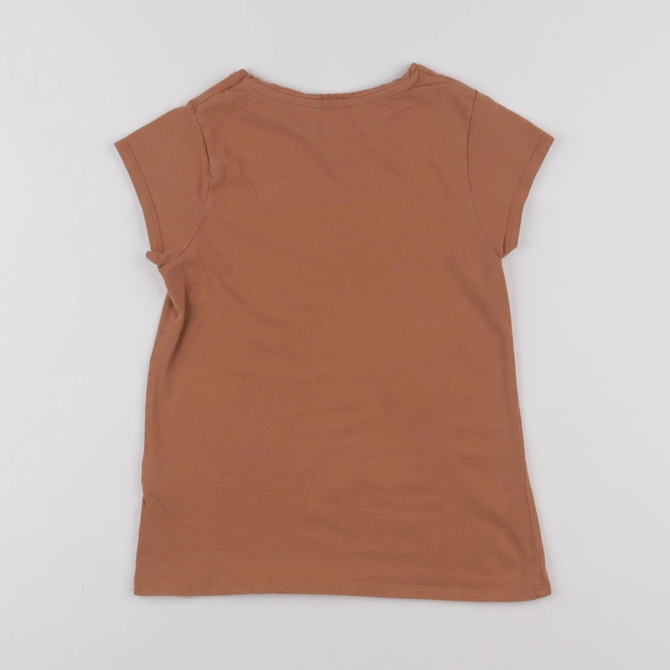 Vertbaudet - tee-shirt marron - 8 ans