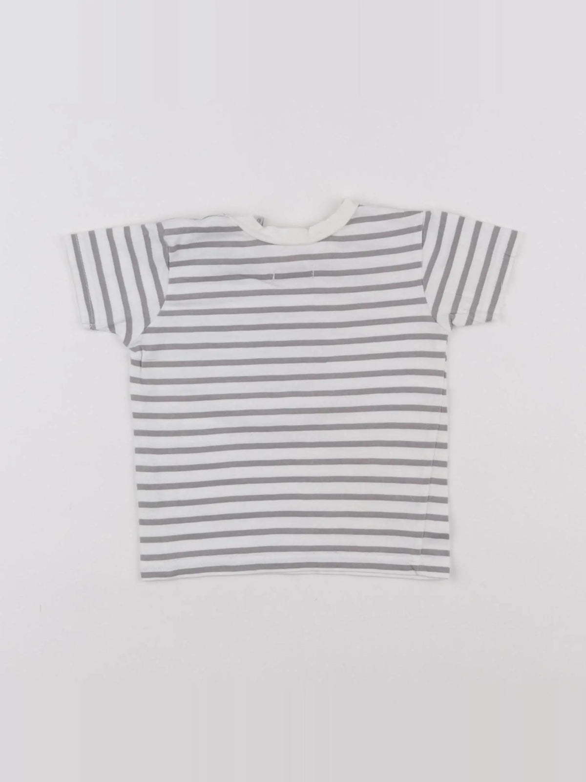 IKKS - tee-shirt blanc, gris - 6 mois