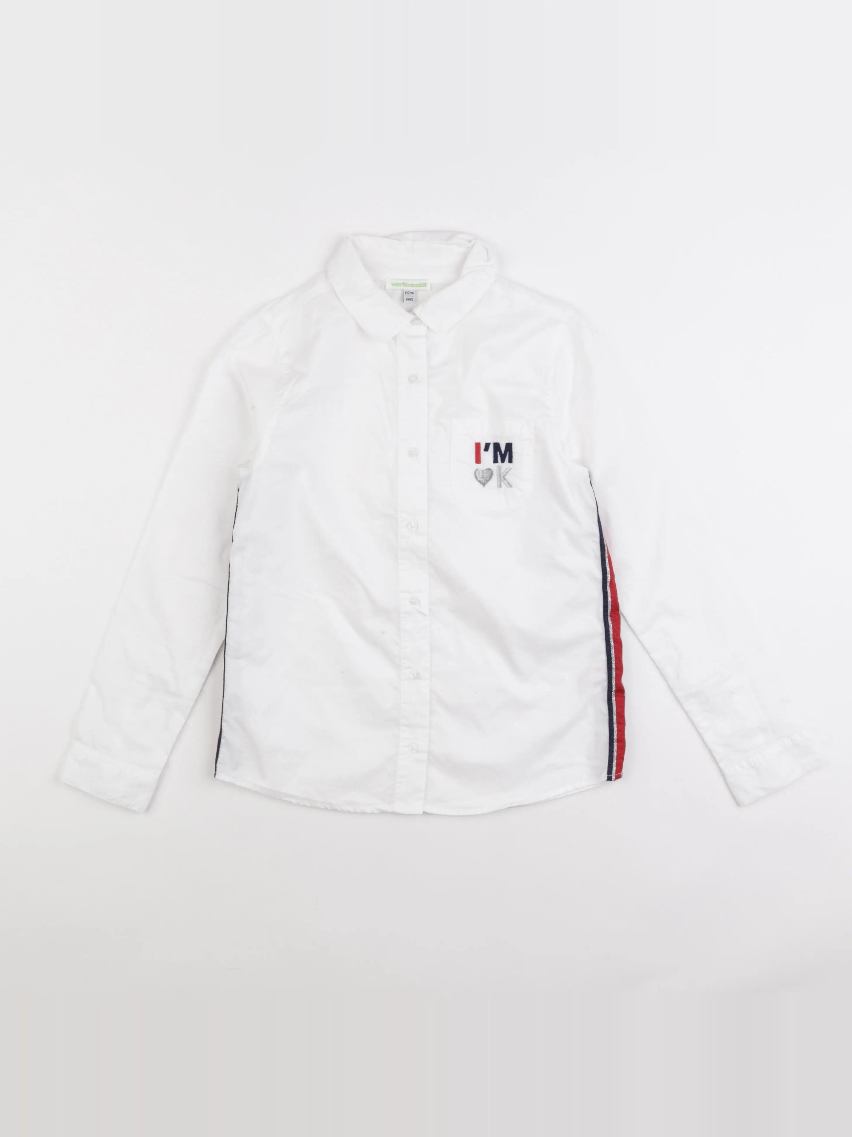 Vertbaudet - chemise blanc - 9 ans