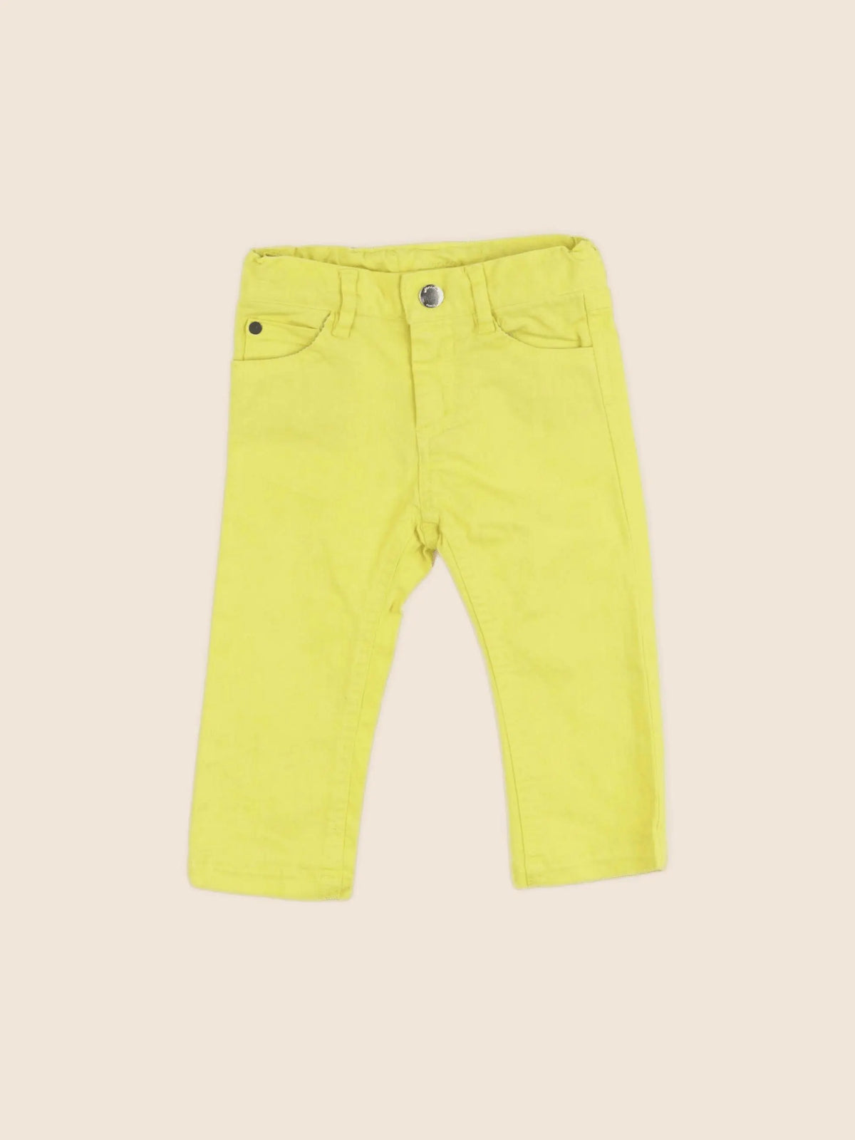 Jacadi - jean jaune fluo - 12 mois