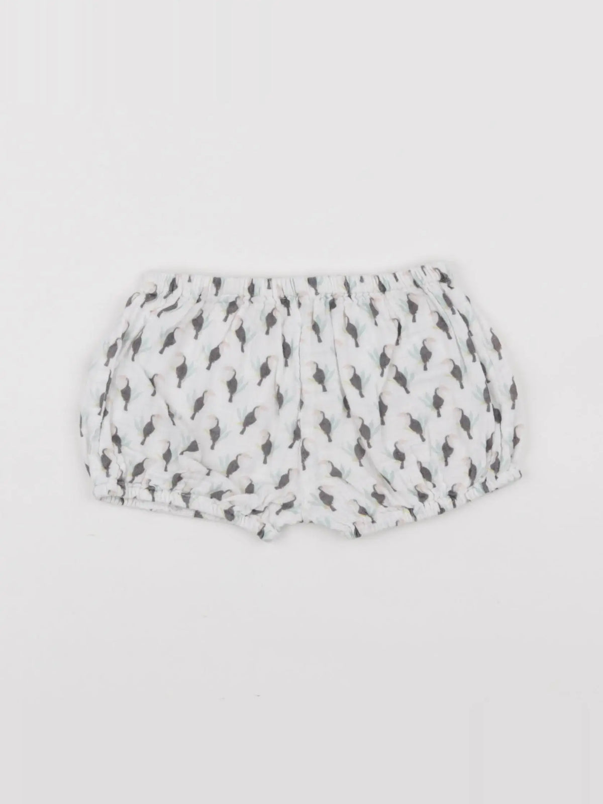 Bouchara - bloomer blanc, gris - 9 mois