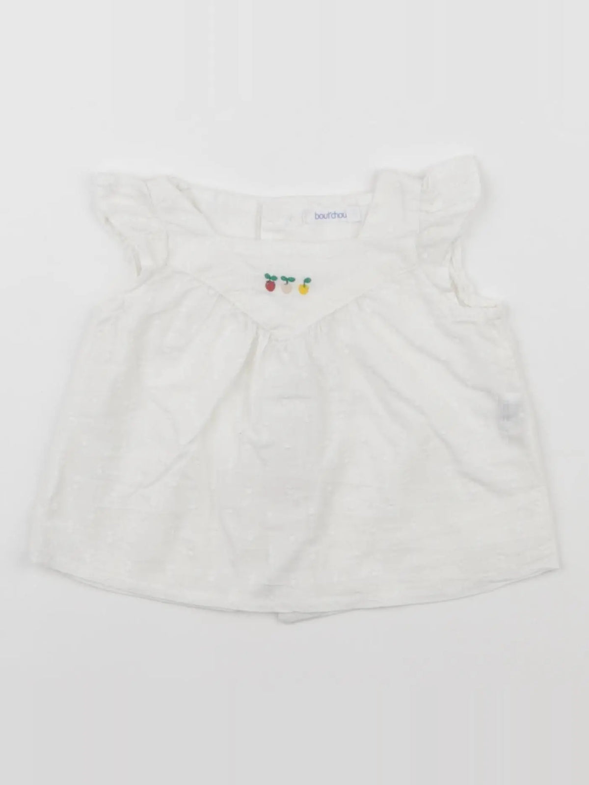 Boutchou - blouse blanc - 3 mois