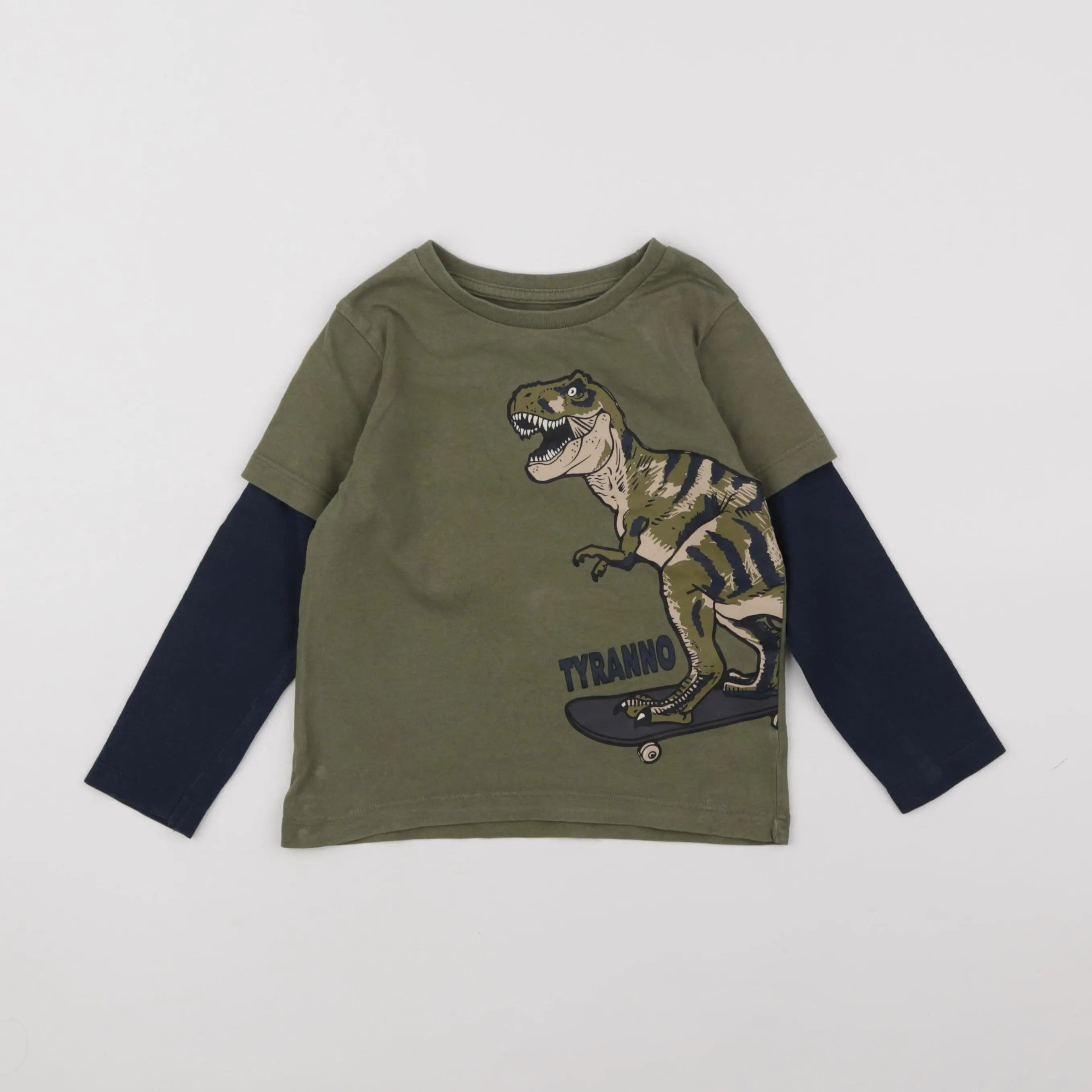 Vertbaudet - tee-shirt vert - 4 ans