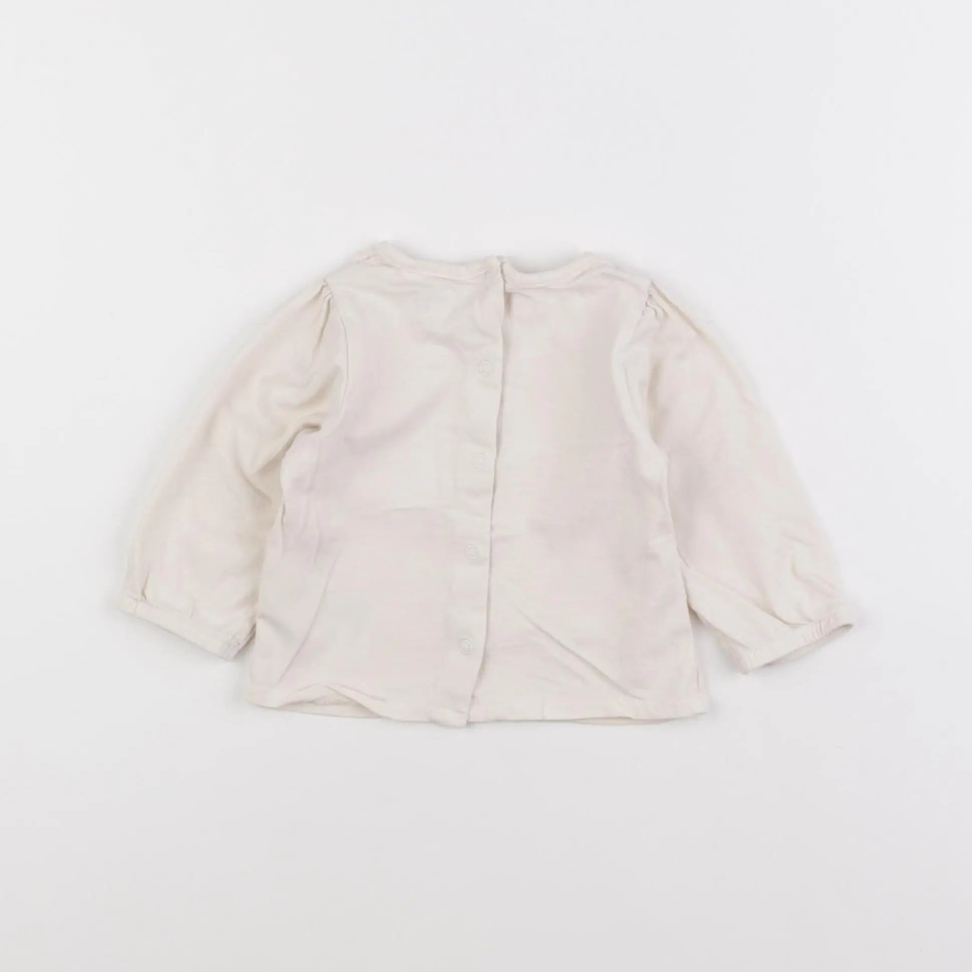 Vertbaudet - tee-shirt beige - 6 mois
