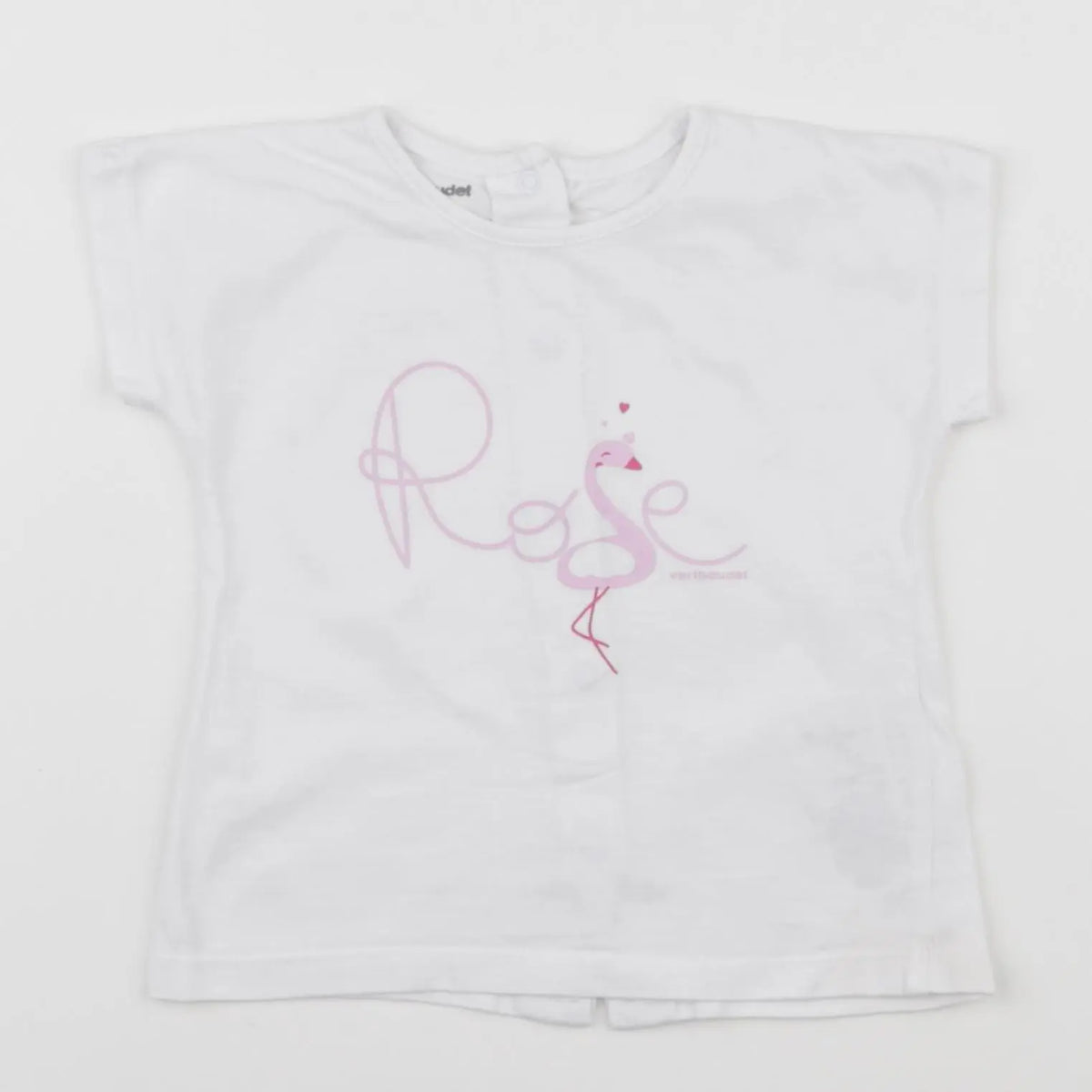 Vertbaudet - tee-shirt blanc - 9 mois