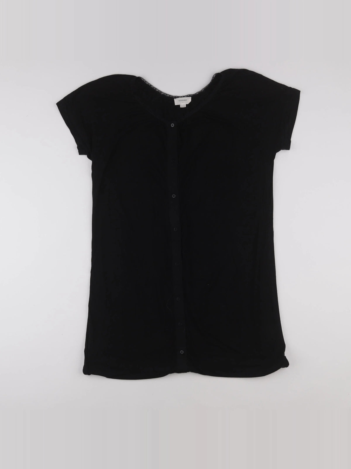 Seraphine - chemise de nuit grossesse noir - s