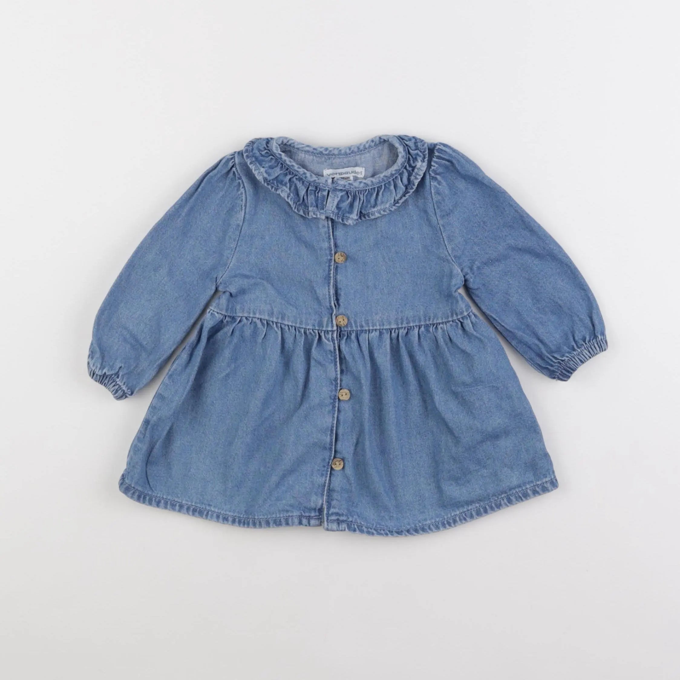Vertbaudet - robe bleu - 6 mois