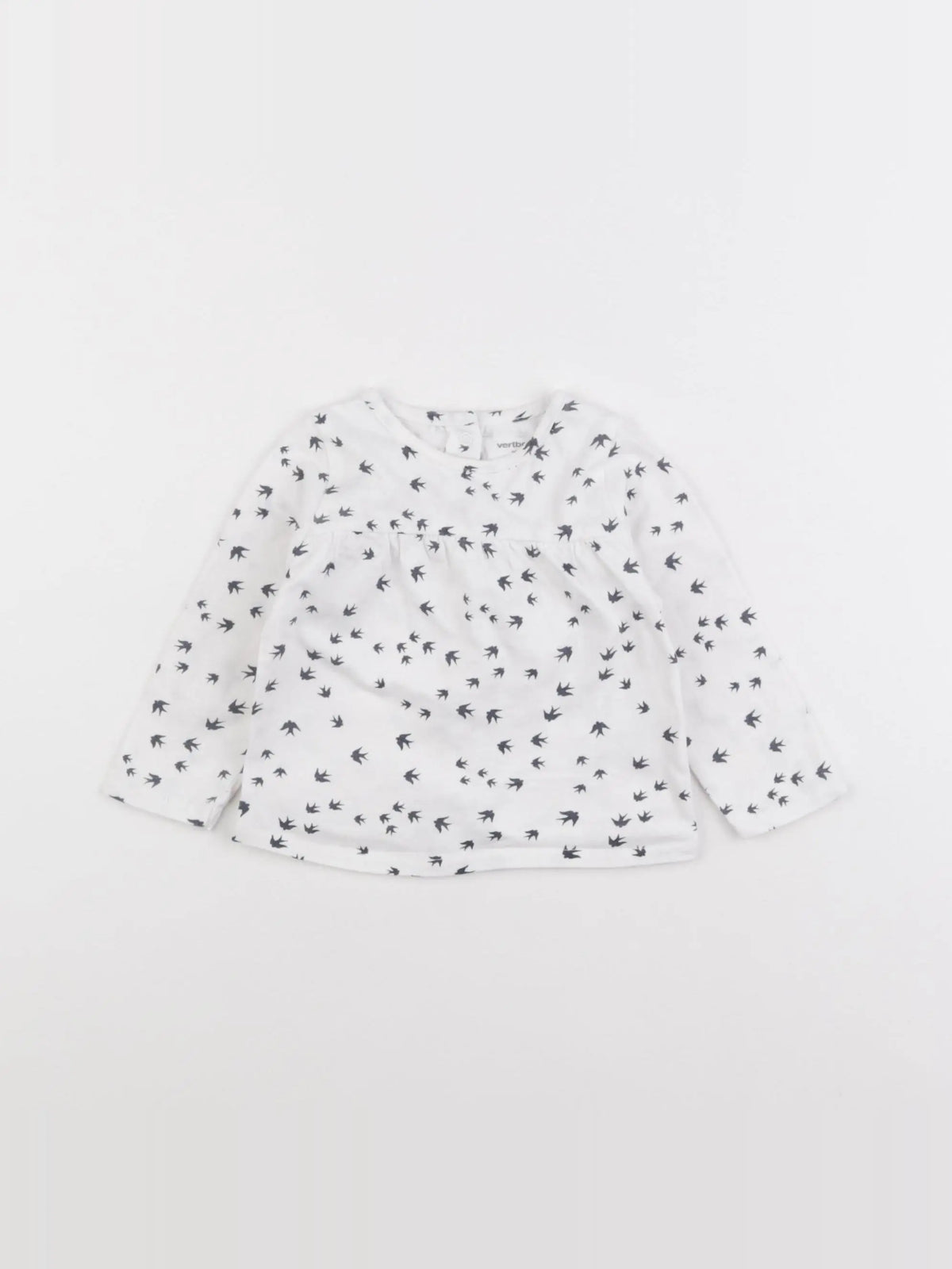 Vertbaudet - tee-shirt blanc - 6 mois