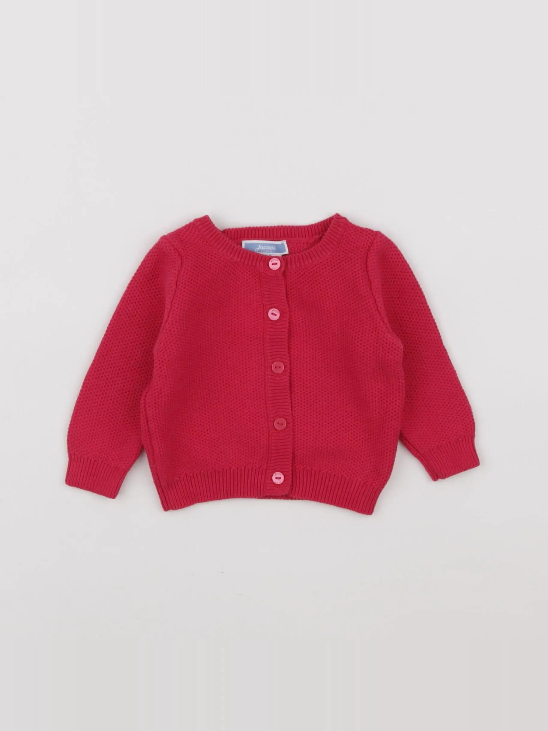 Jacadi - gilet rose - 6 mois