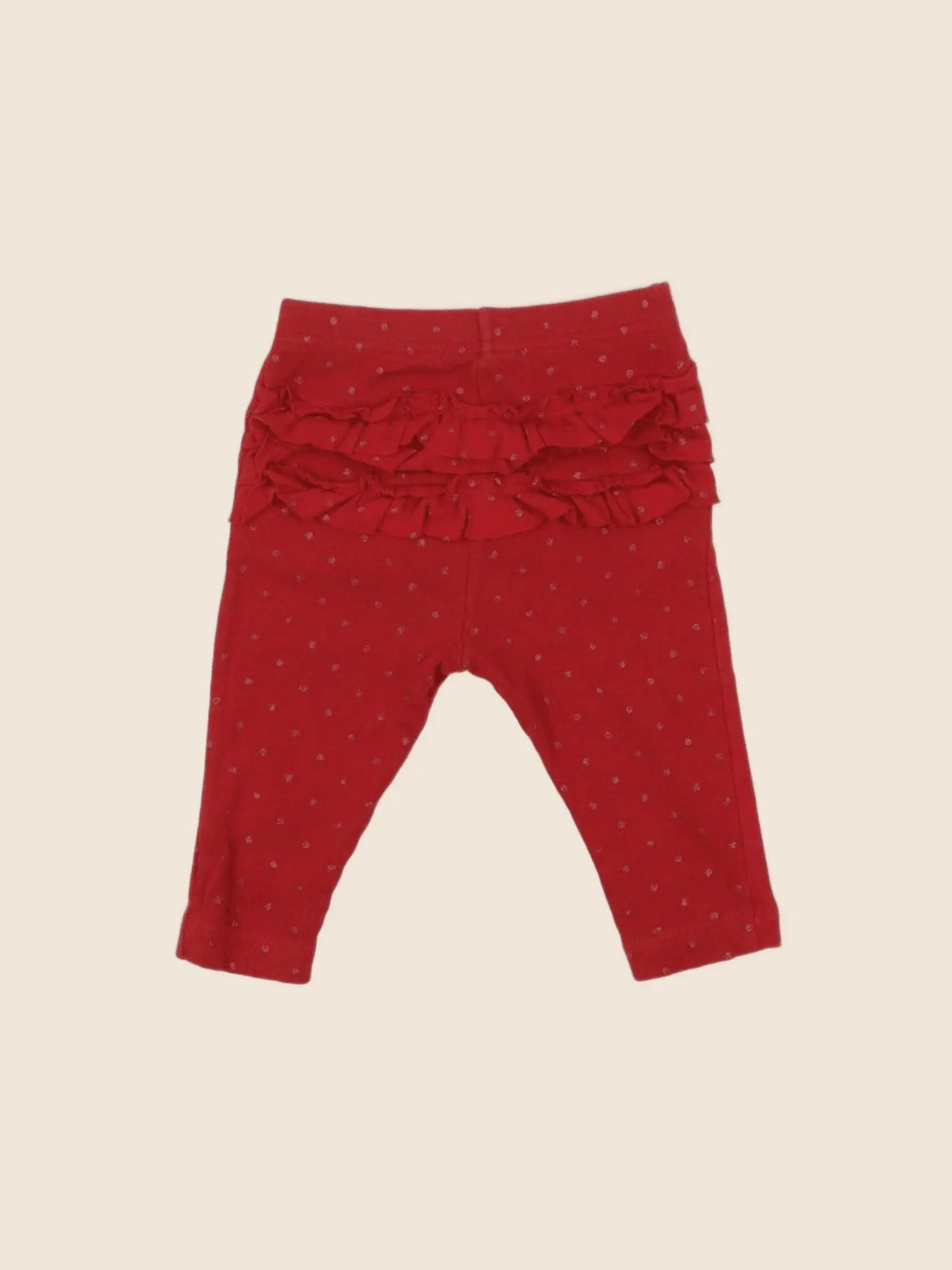 Petit Bateau - legging rouge - 6 mois
