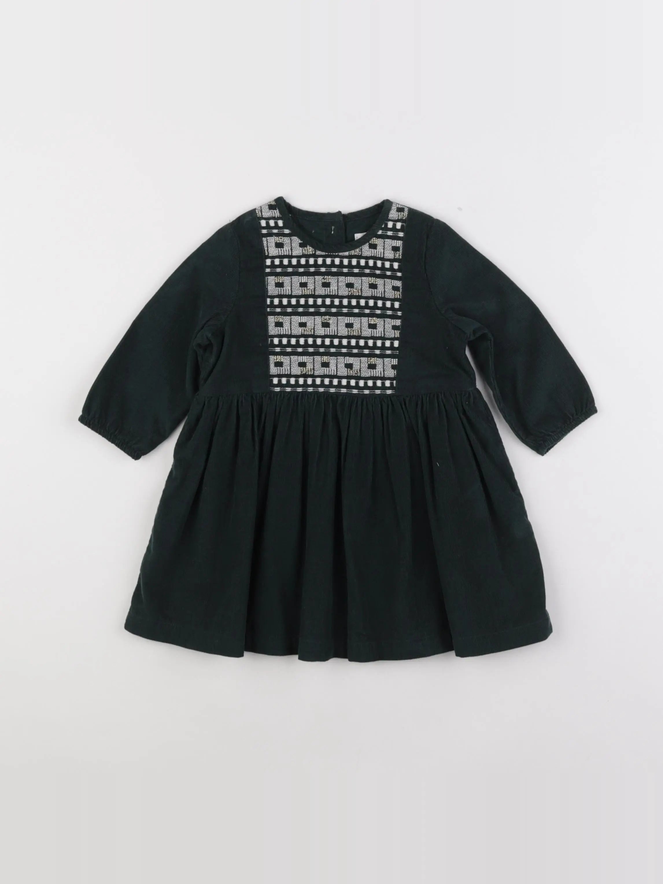 Boutchou - robe vert - 6 mois