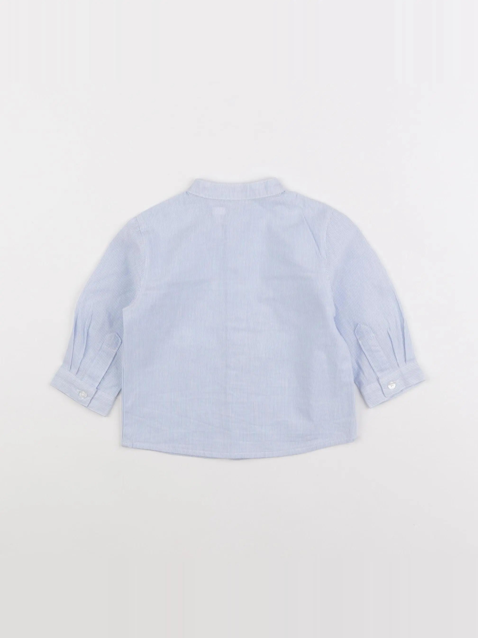Boutchou - chemise bleu - 6 mois