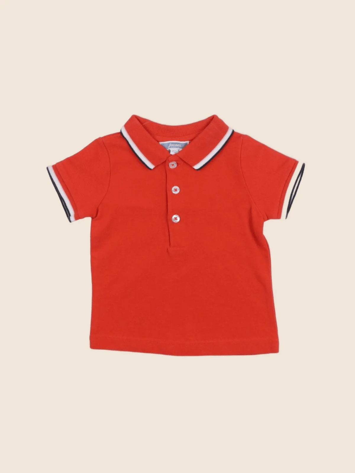 Jacadi - polo rouge - 6 mois