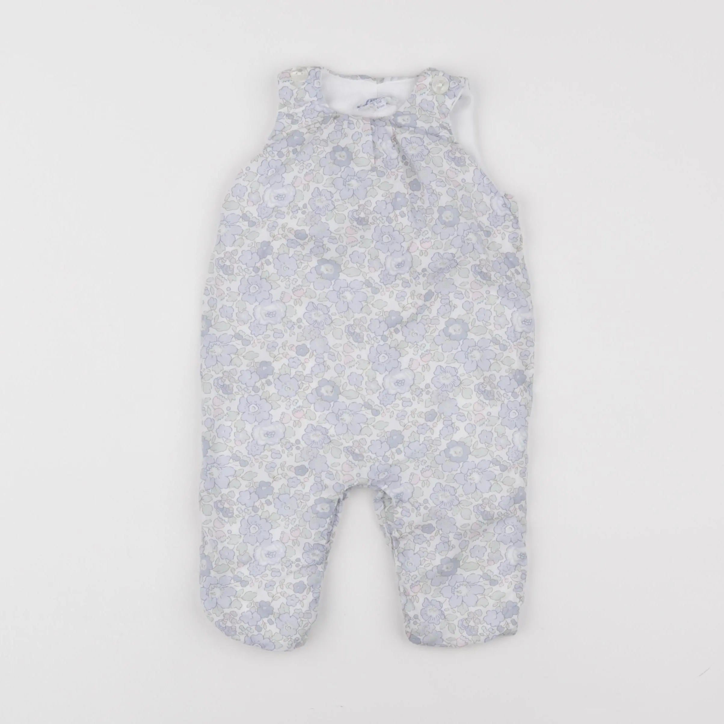 Jacadi - salopette liberty bleu - 6 mois