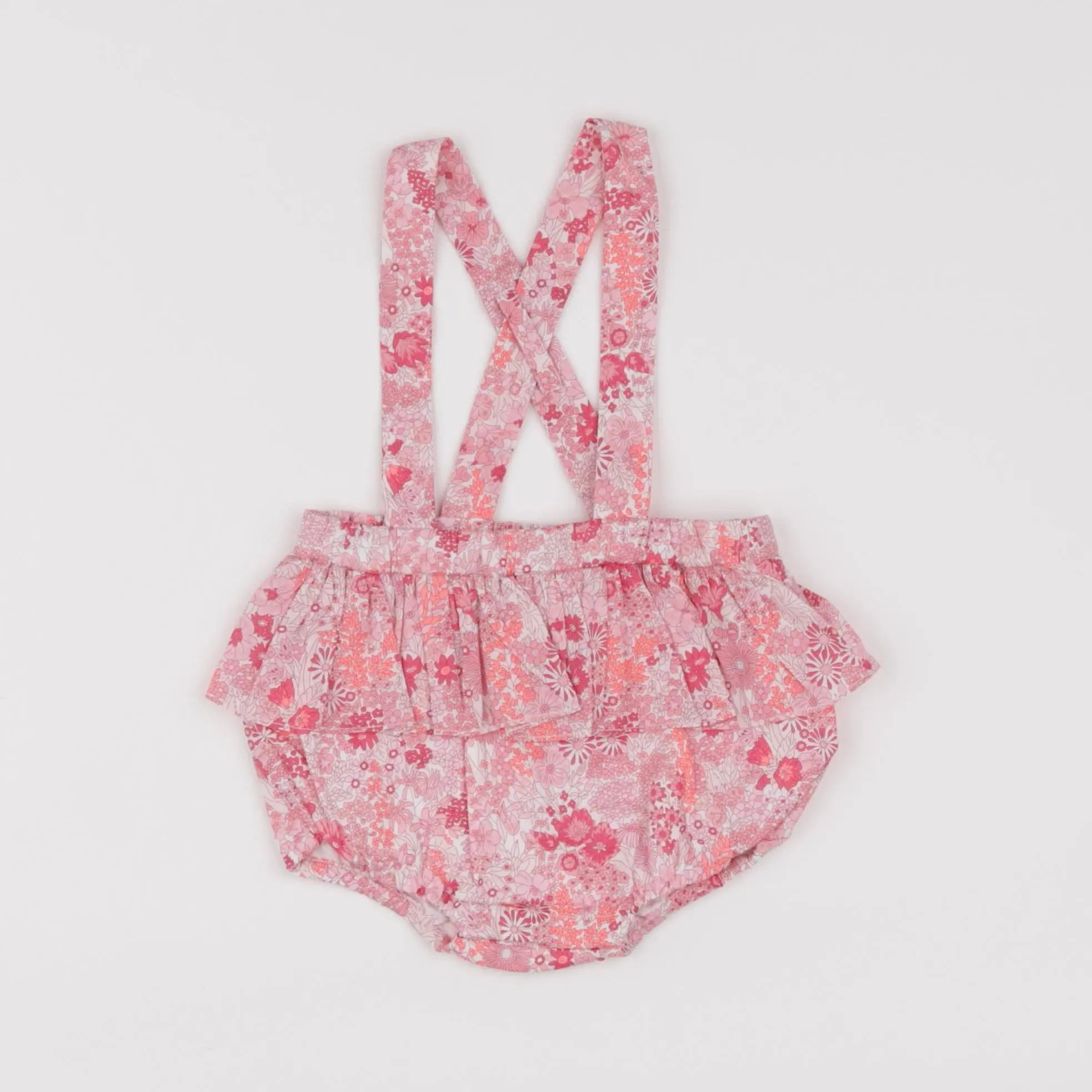 Jacadi - bloomer volants au dos, liberty rose - 6 mois