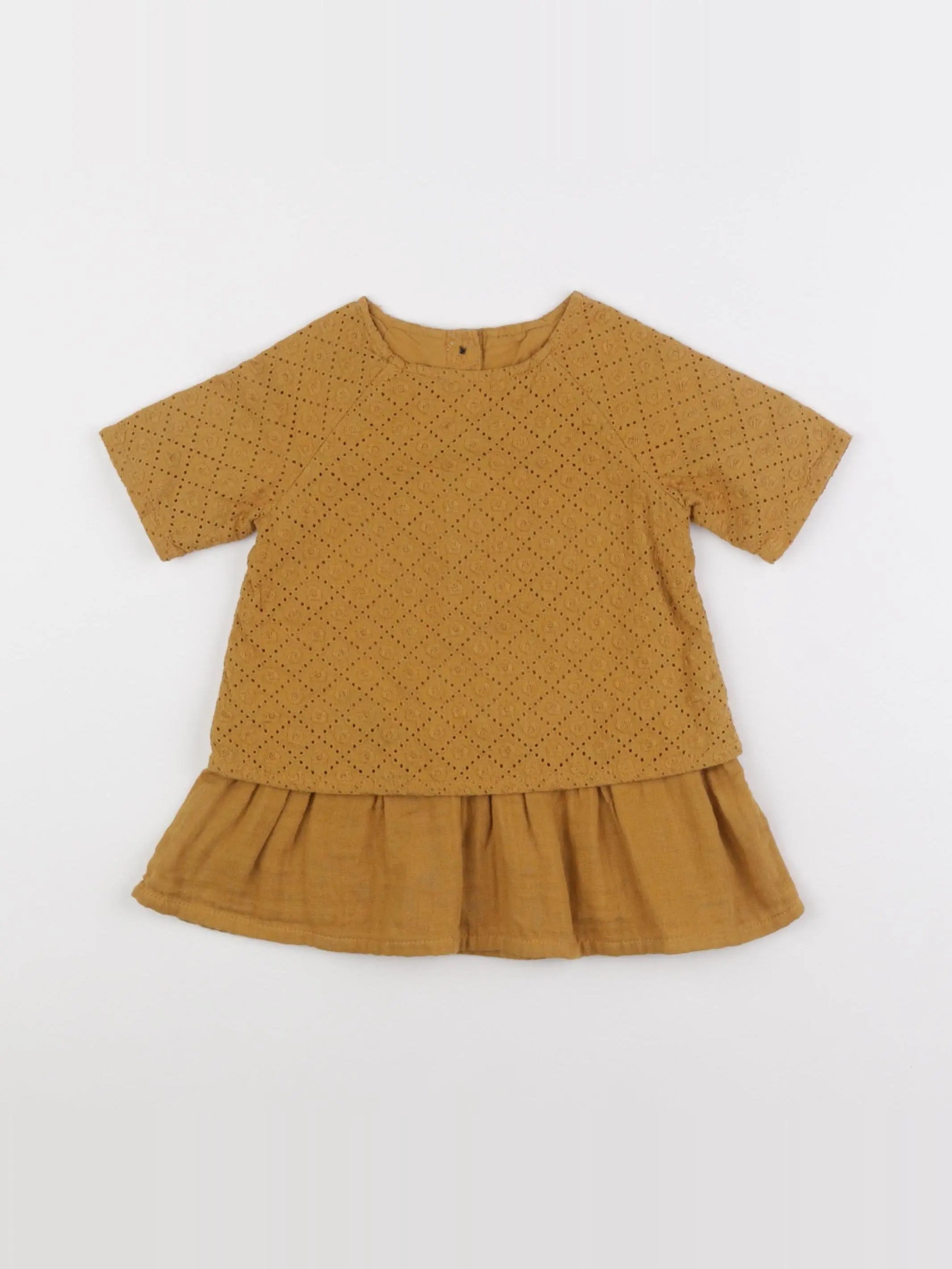 Boutchou - robe jaune - 6 mois