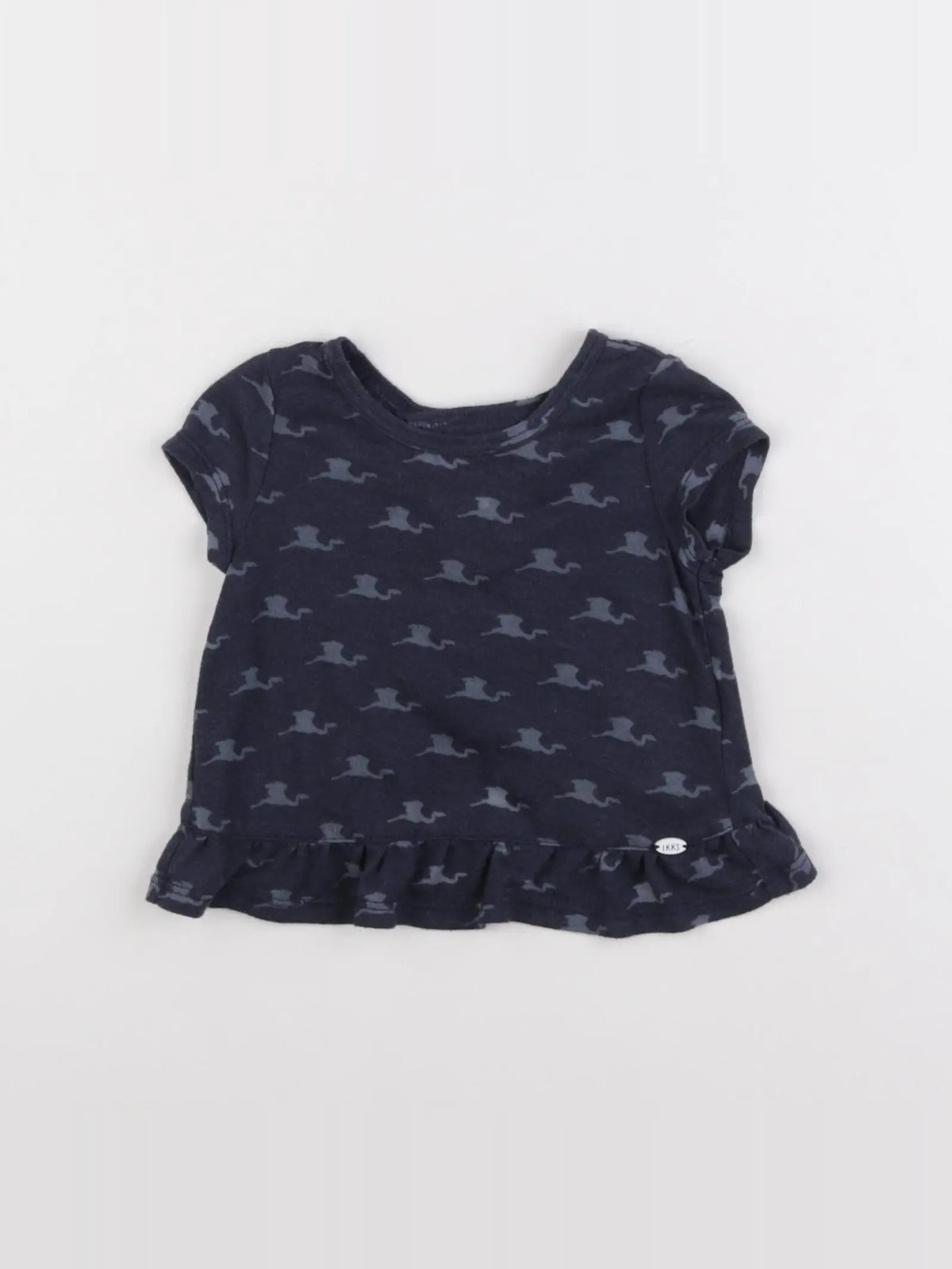 IKKS - tee-shirt bleu - 12 mois