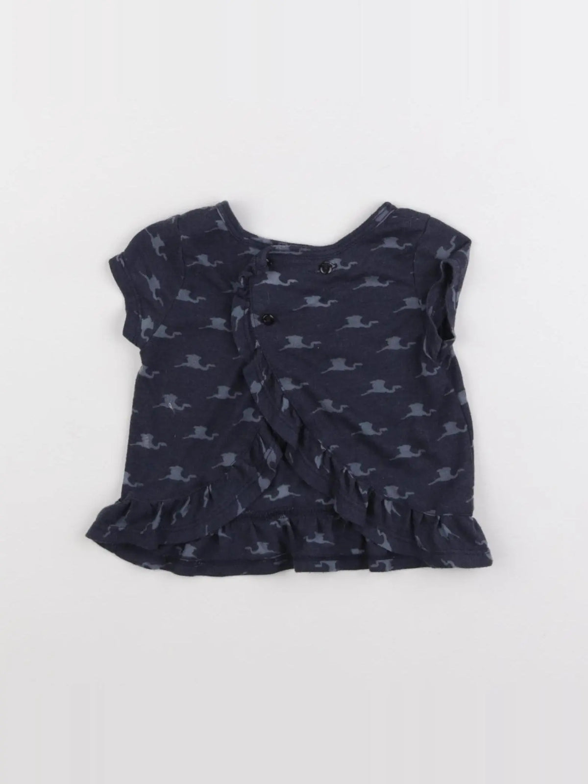 IKKS - tee-shirt bleu - 12 mois
