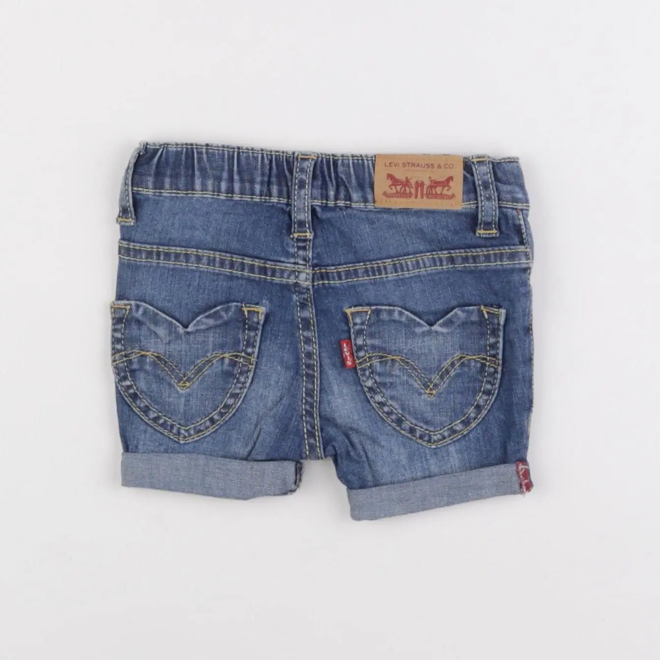 Levi's - short bleu - 6 mois