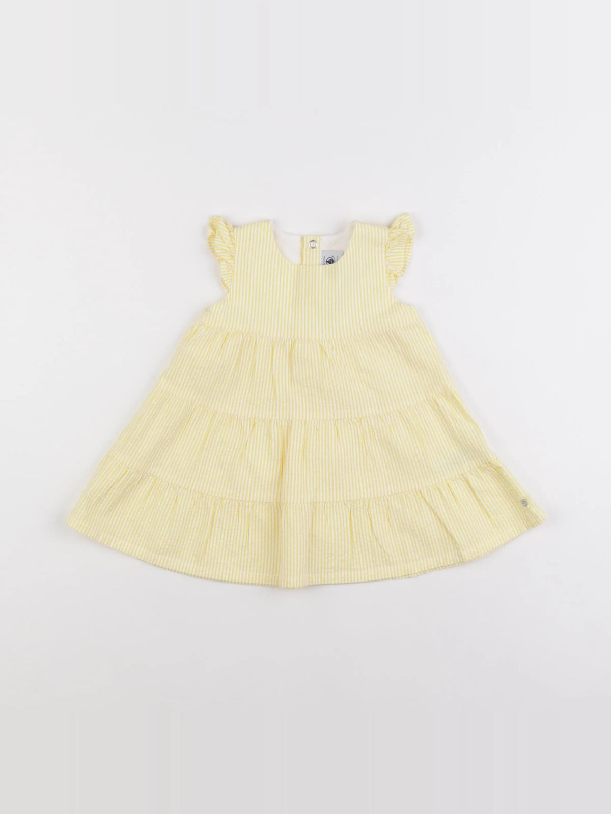Petit Bateau - robe jaune - 6 mois
