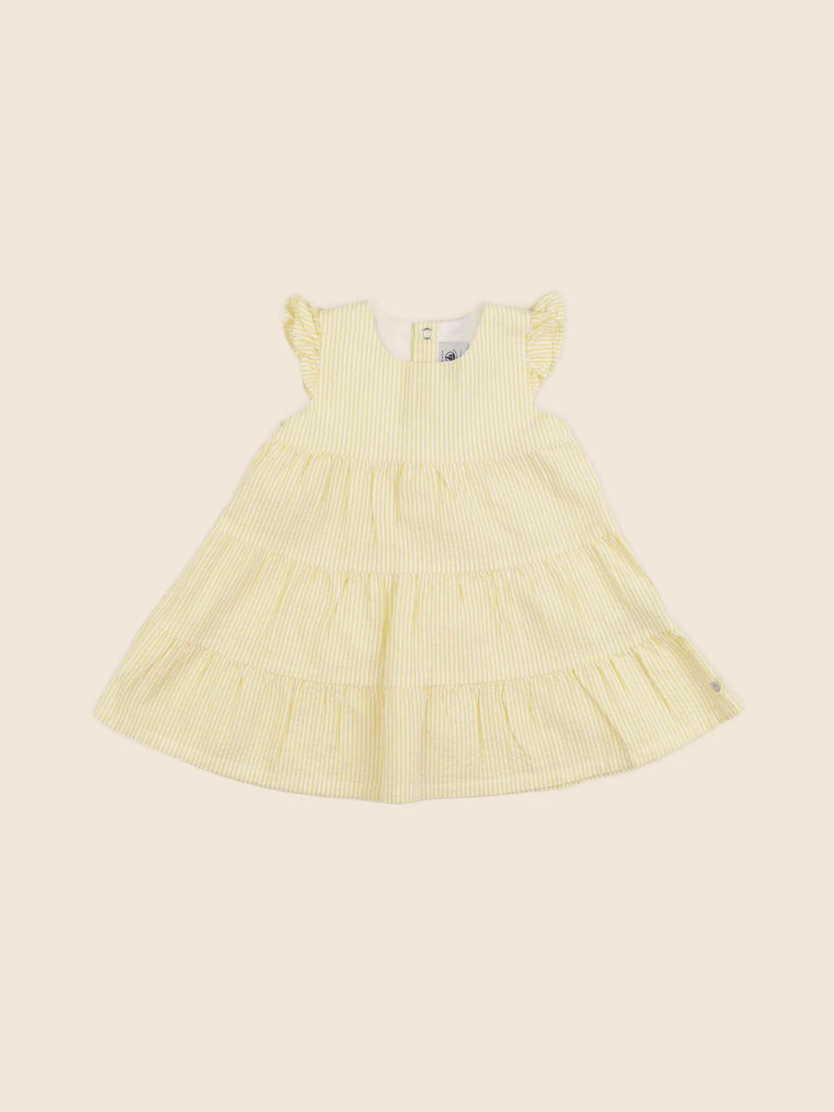 Petit Bateau - robe jaune - 6 mois