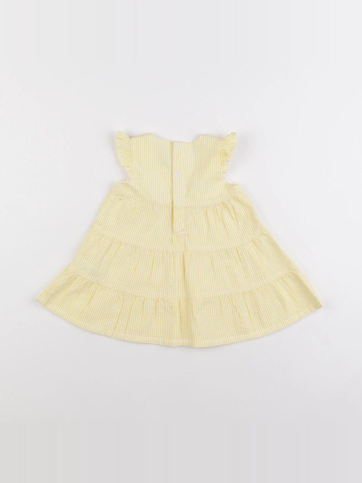 Petit Bateau - robe jaune - 6 mois