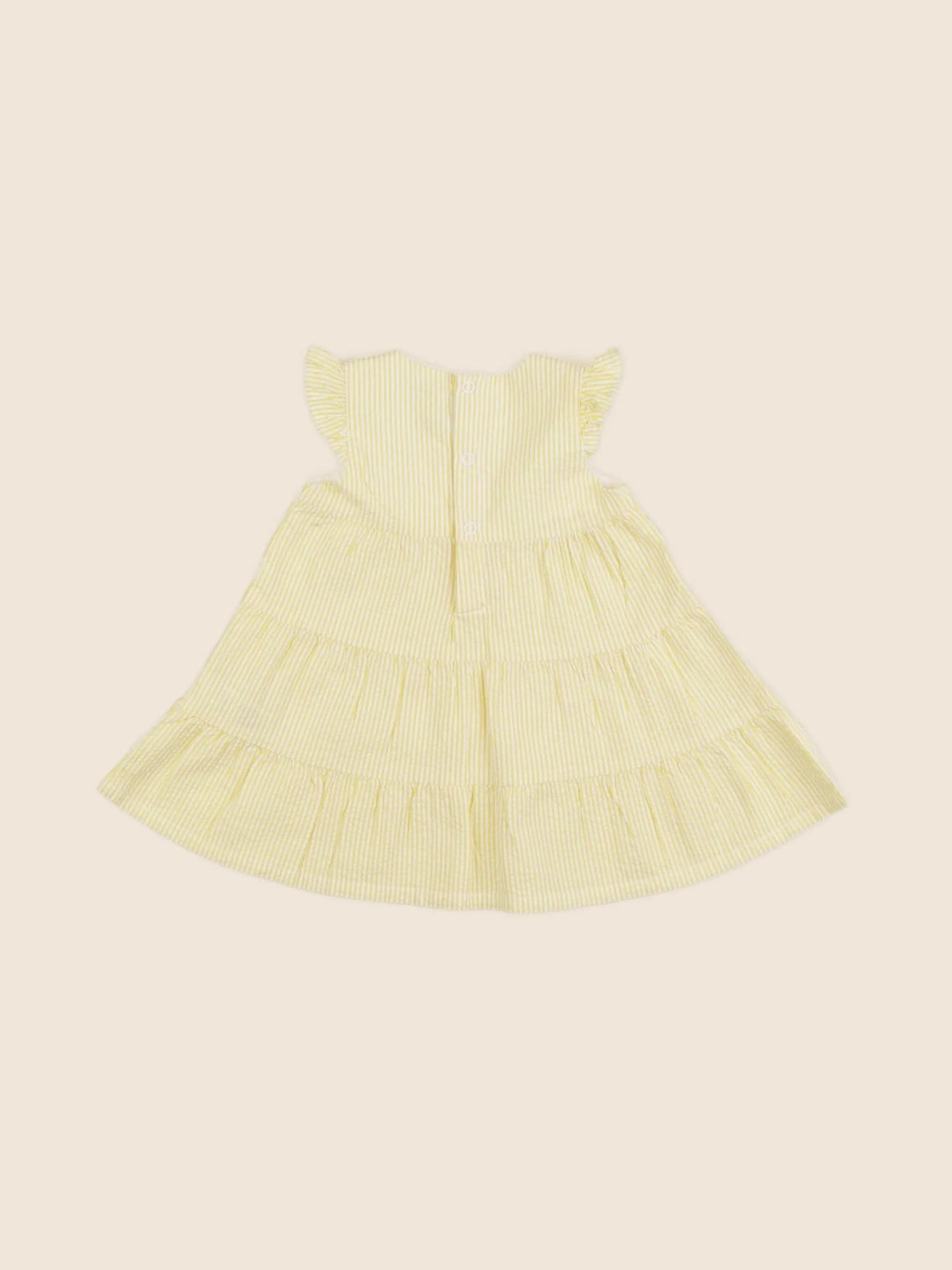 Petit Bateau - robe jaune - 6 mois