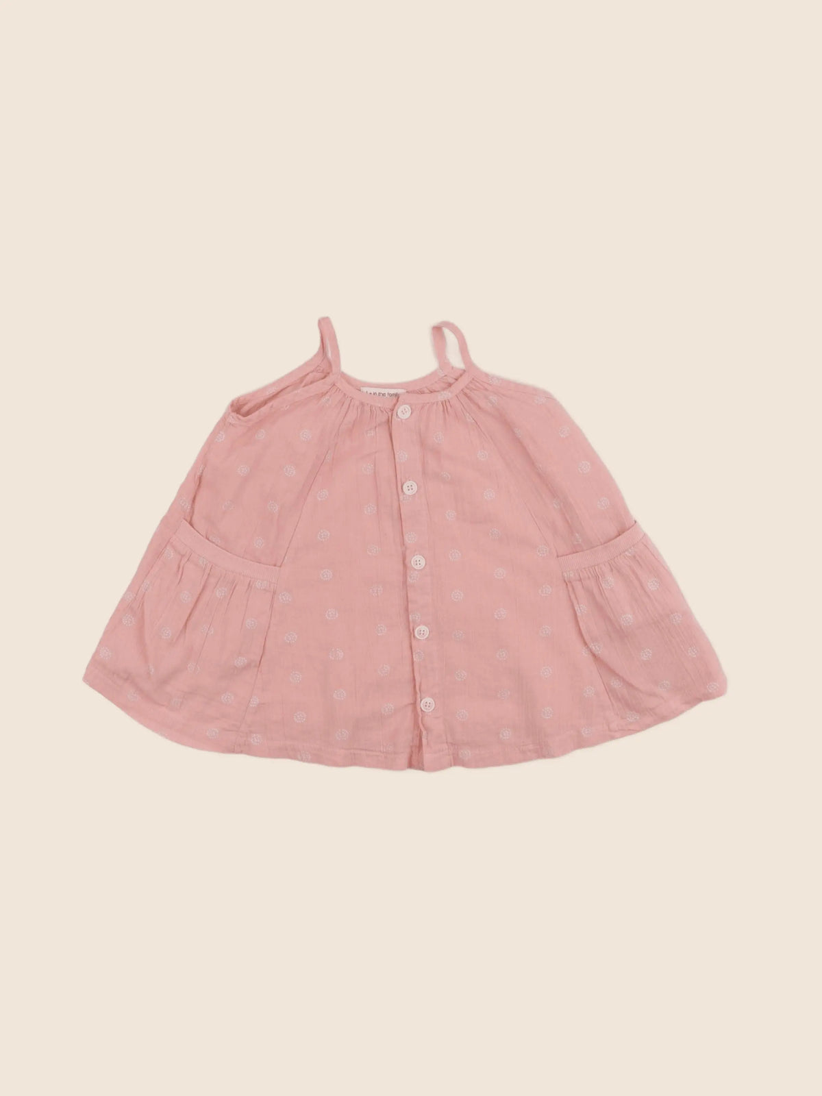 1+ In the family - robe rose - 6 mois