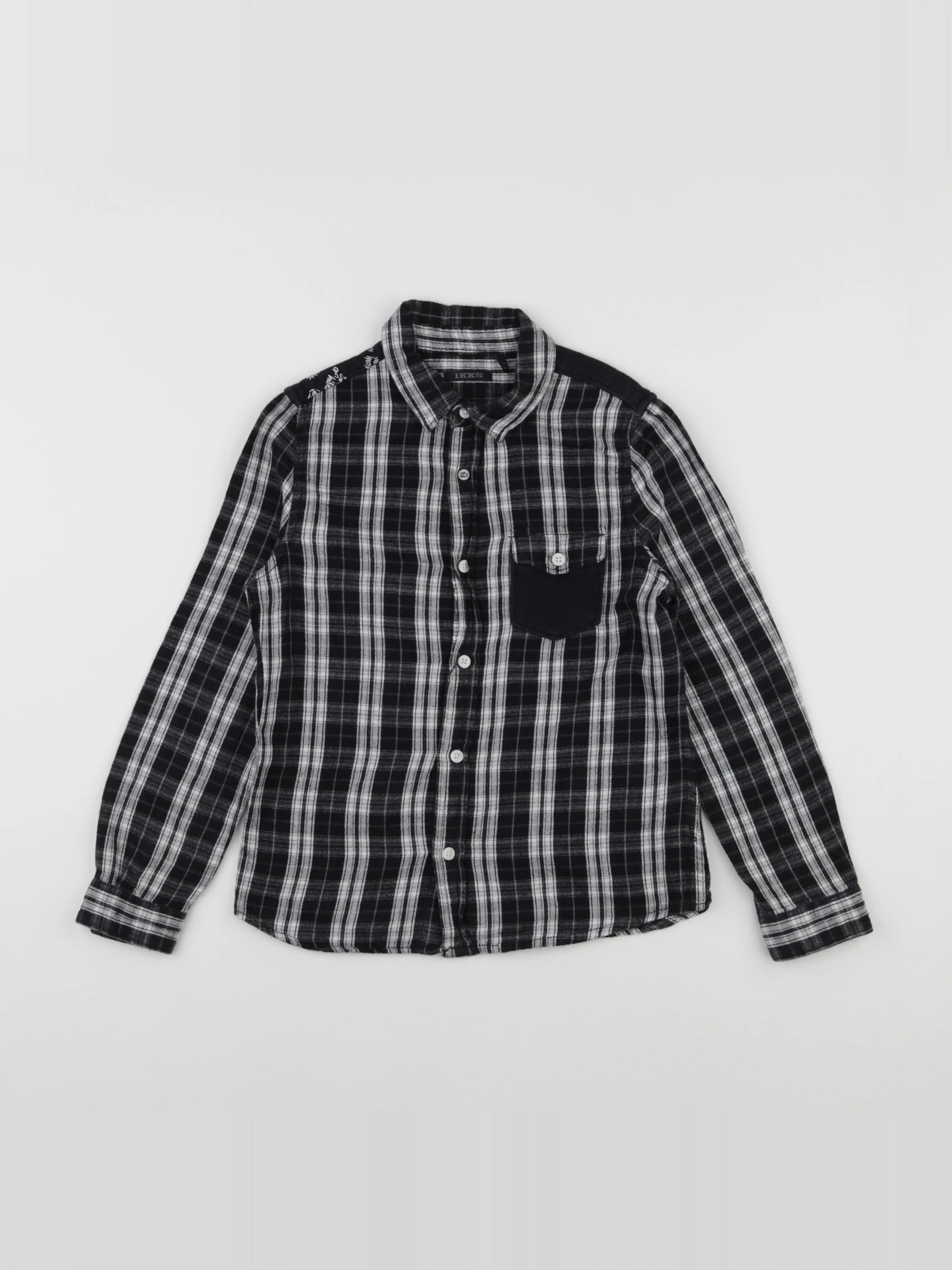 IKKS - chemise noir - 8 ans