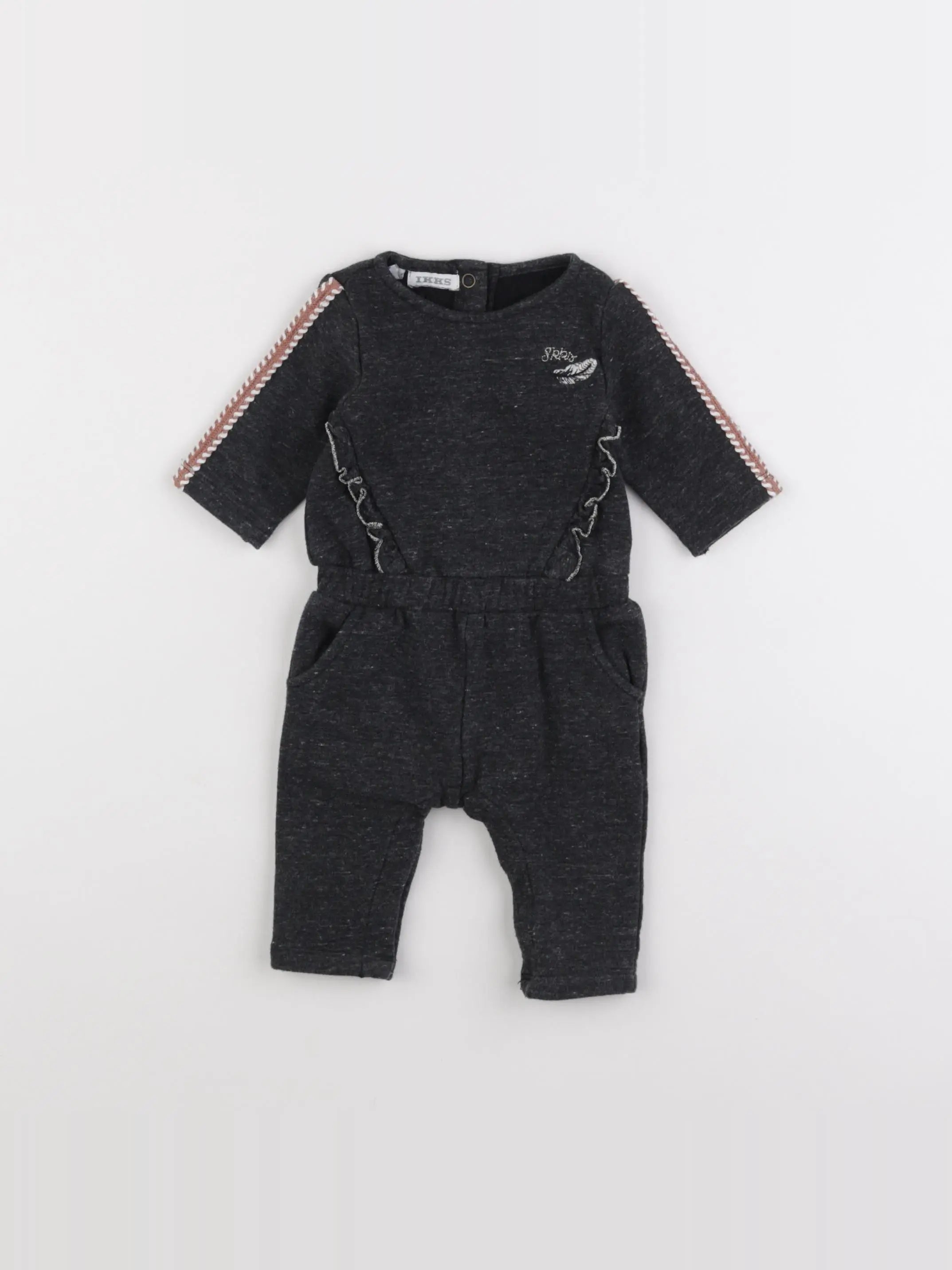 IKKS - combinaison gris - 3 mois