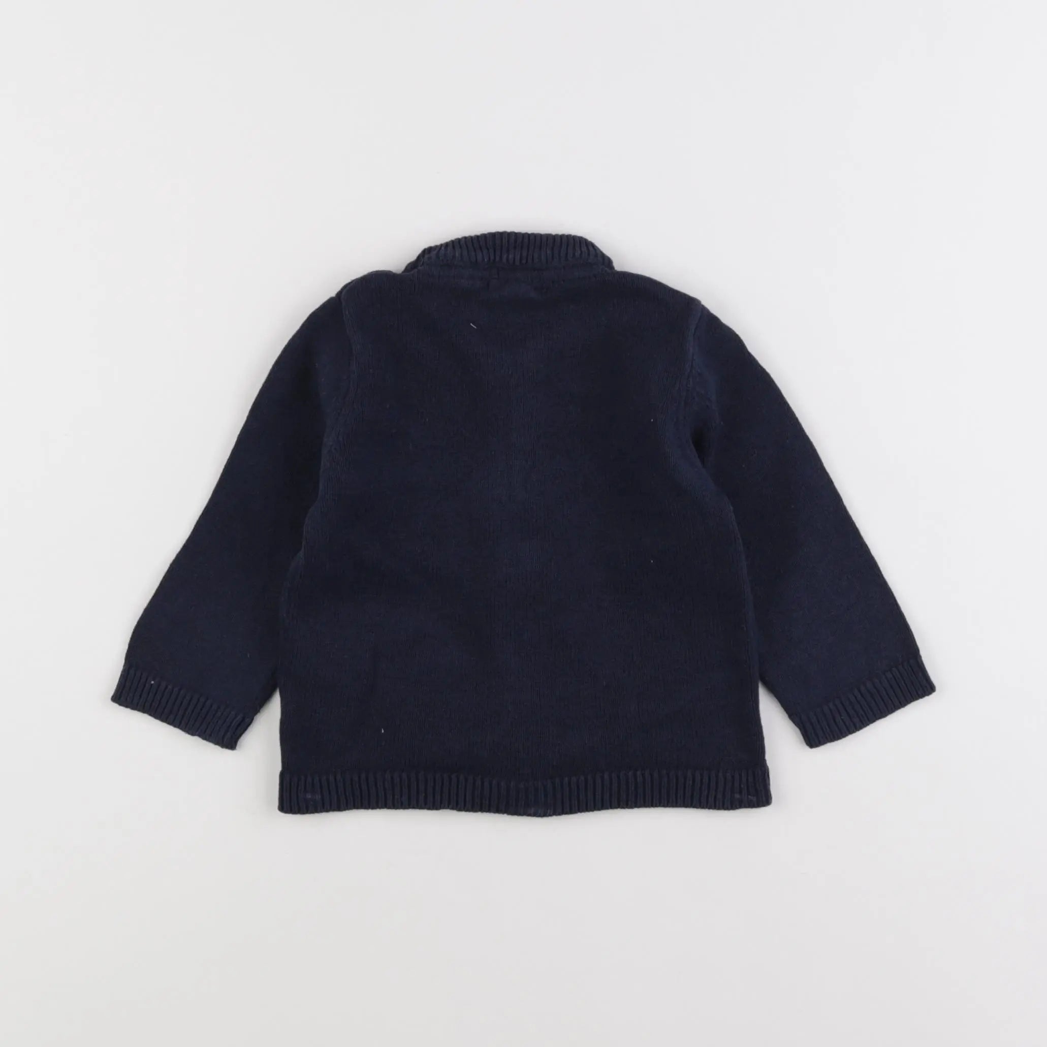 Vertbaudet - gilet bleu - 9 mois