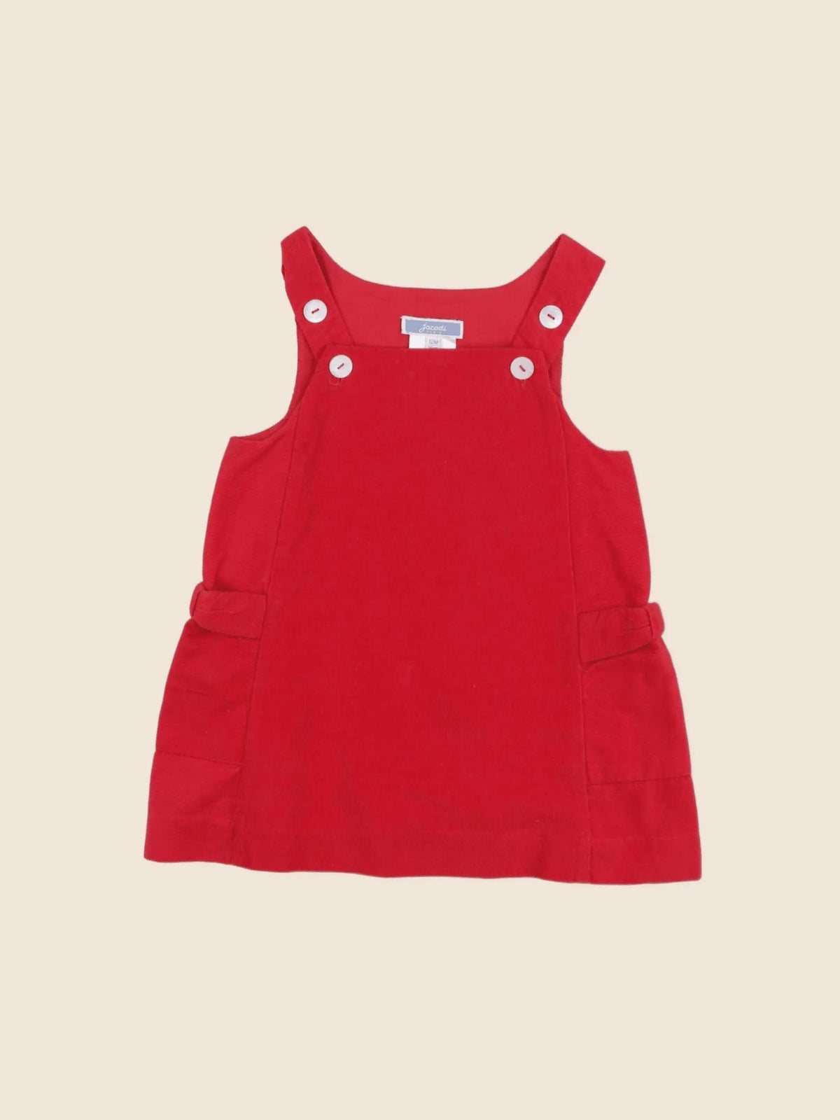 Jacadi - robe rouge - 12 mois
