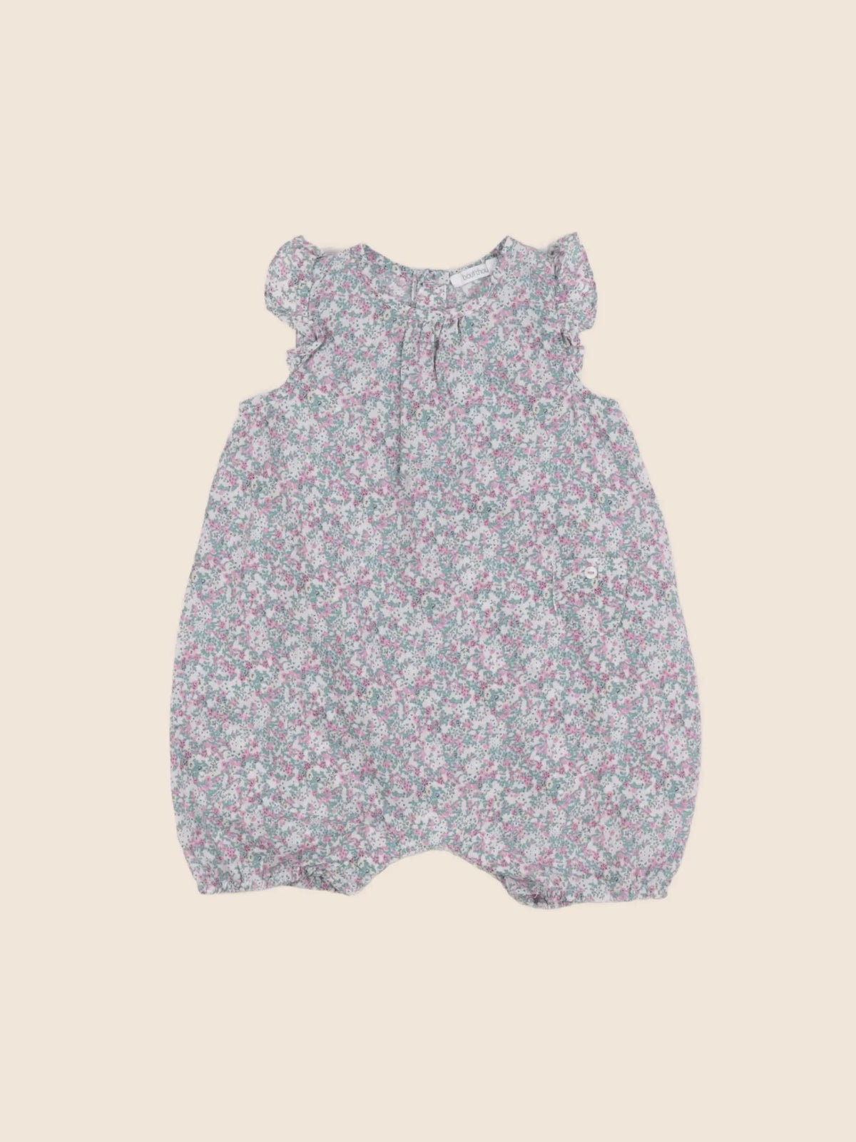 Boutchou - combinaison vert, violet - 6 mois