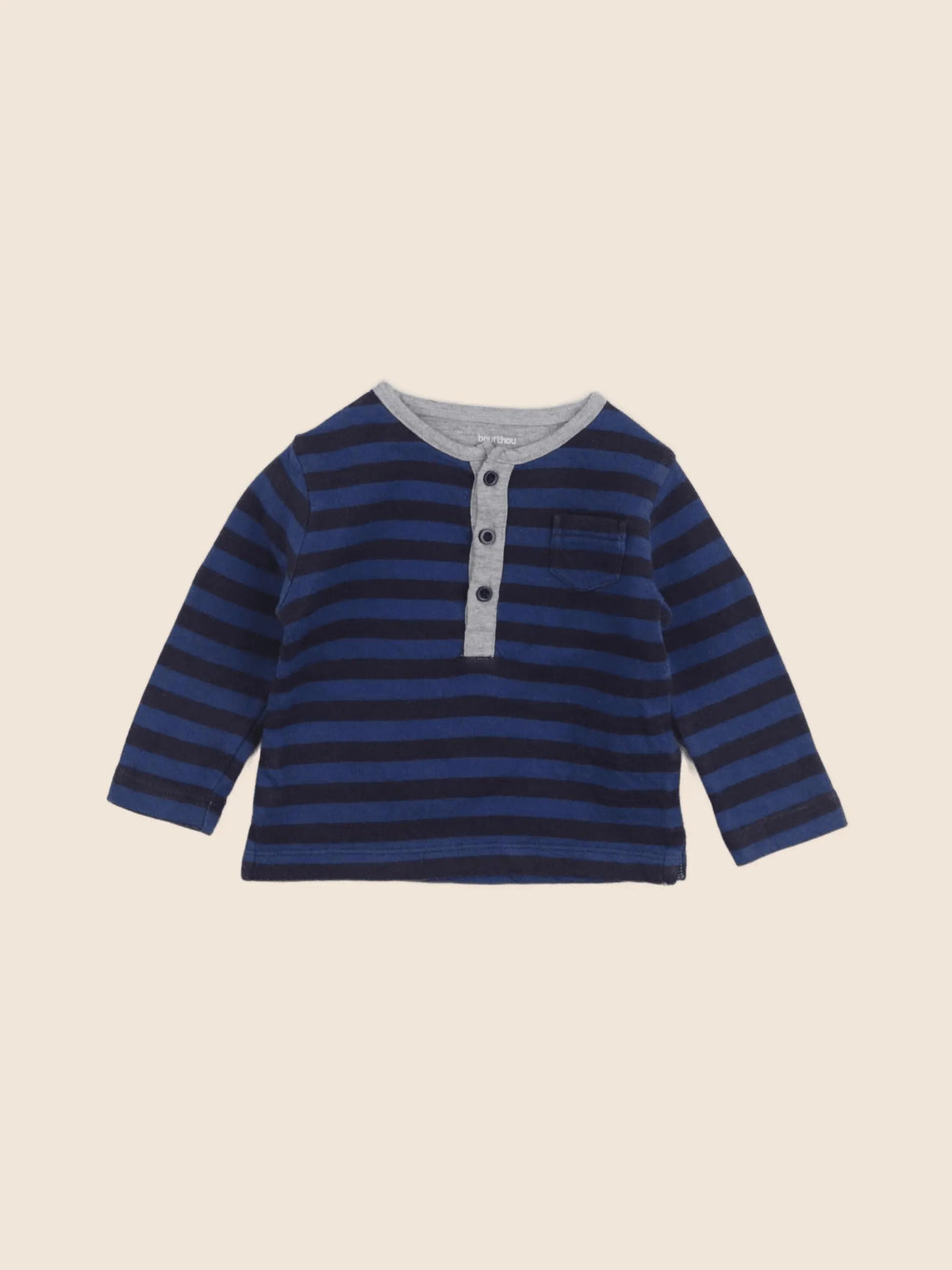 Boutchou - tee-shirt bleu - 6 mois