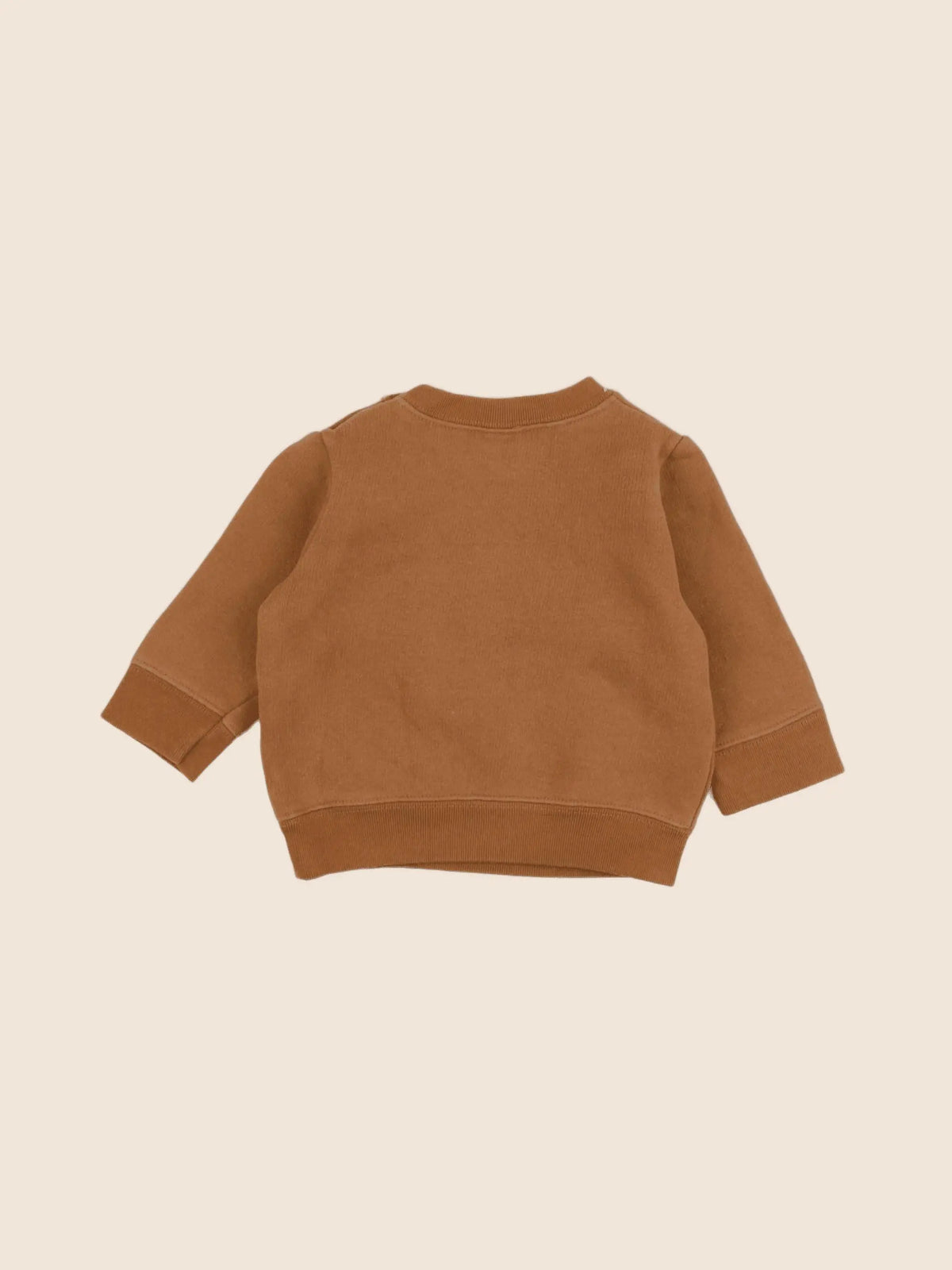 Petit Bateau - sweat marron - 6 mois