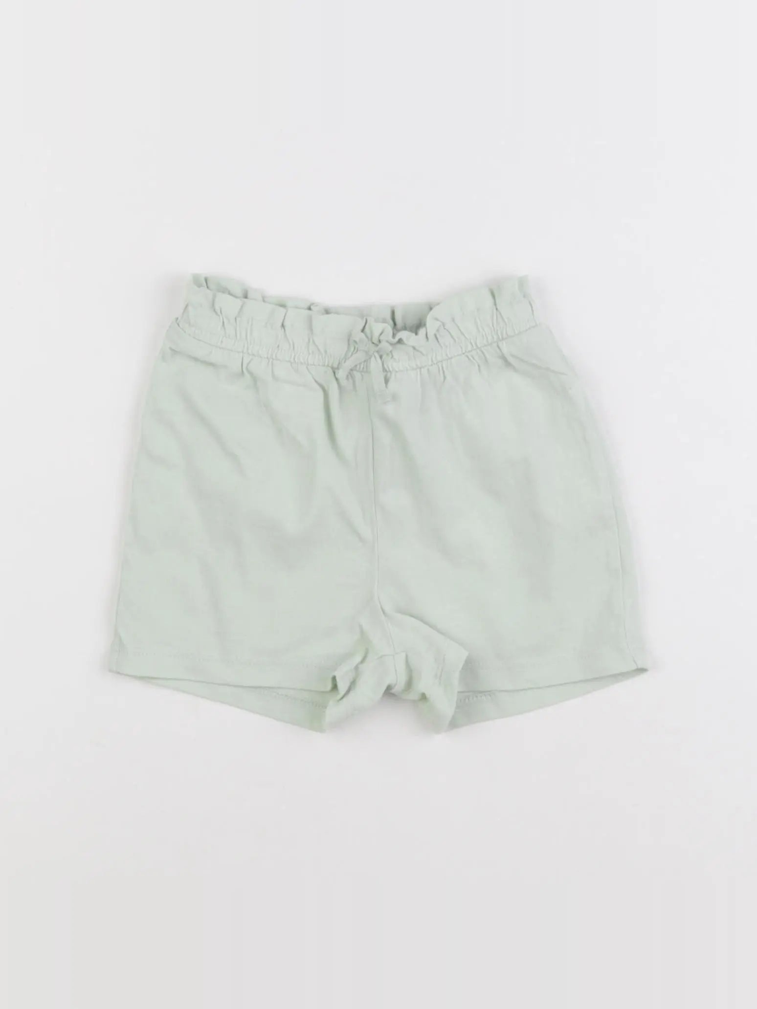 H&M - short vert - 12/18 mois
