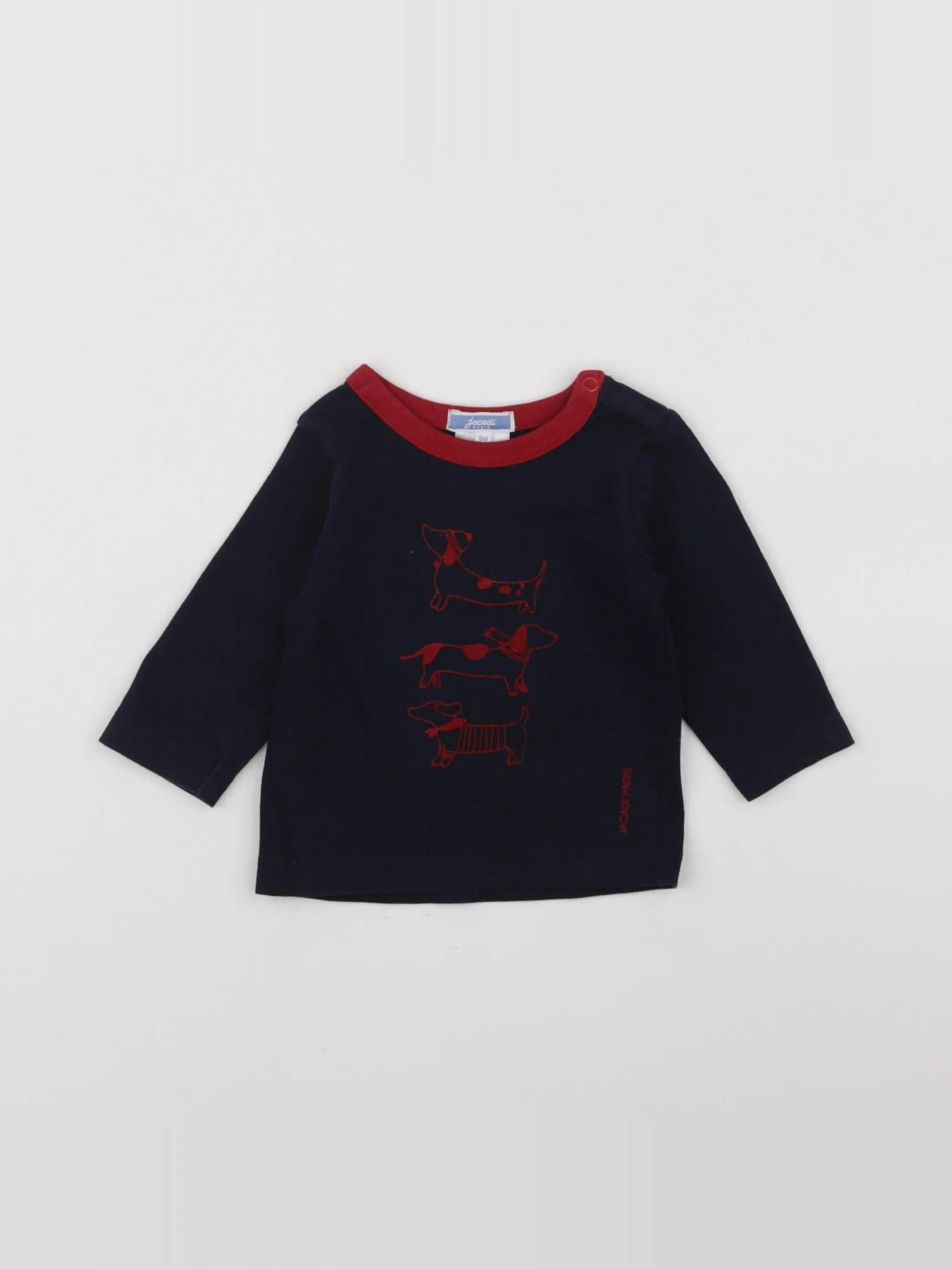 Jacadi - tee-shirt bleu - 6 mois