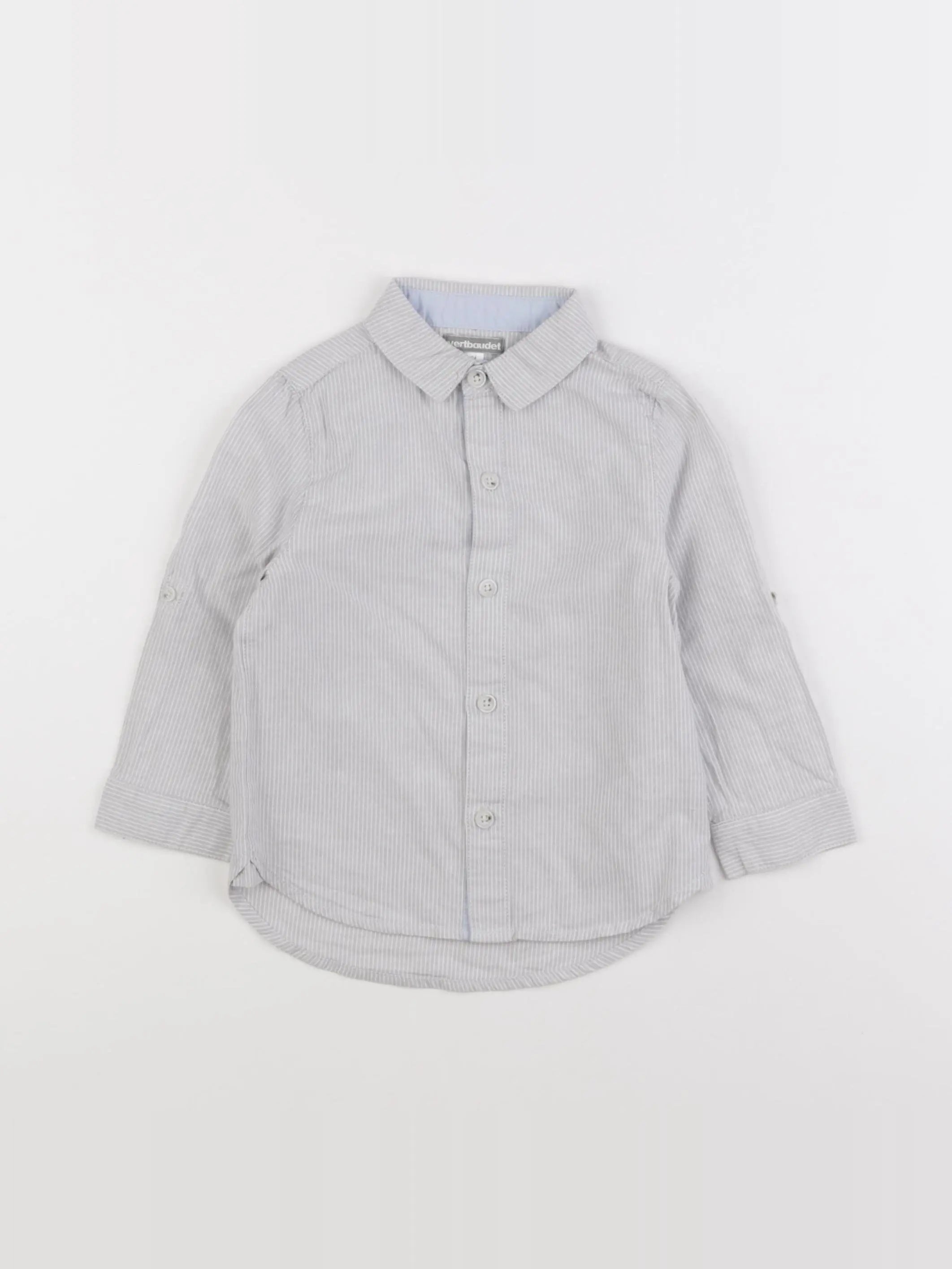 Vertbaudet - chemise gris - 3 ans