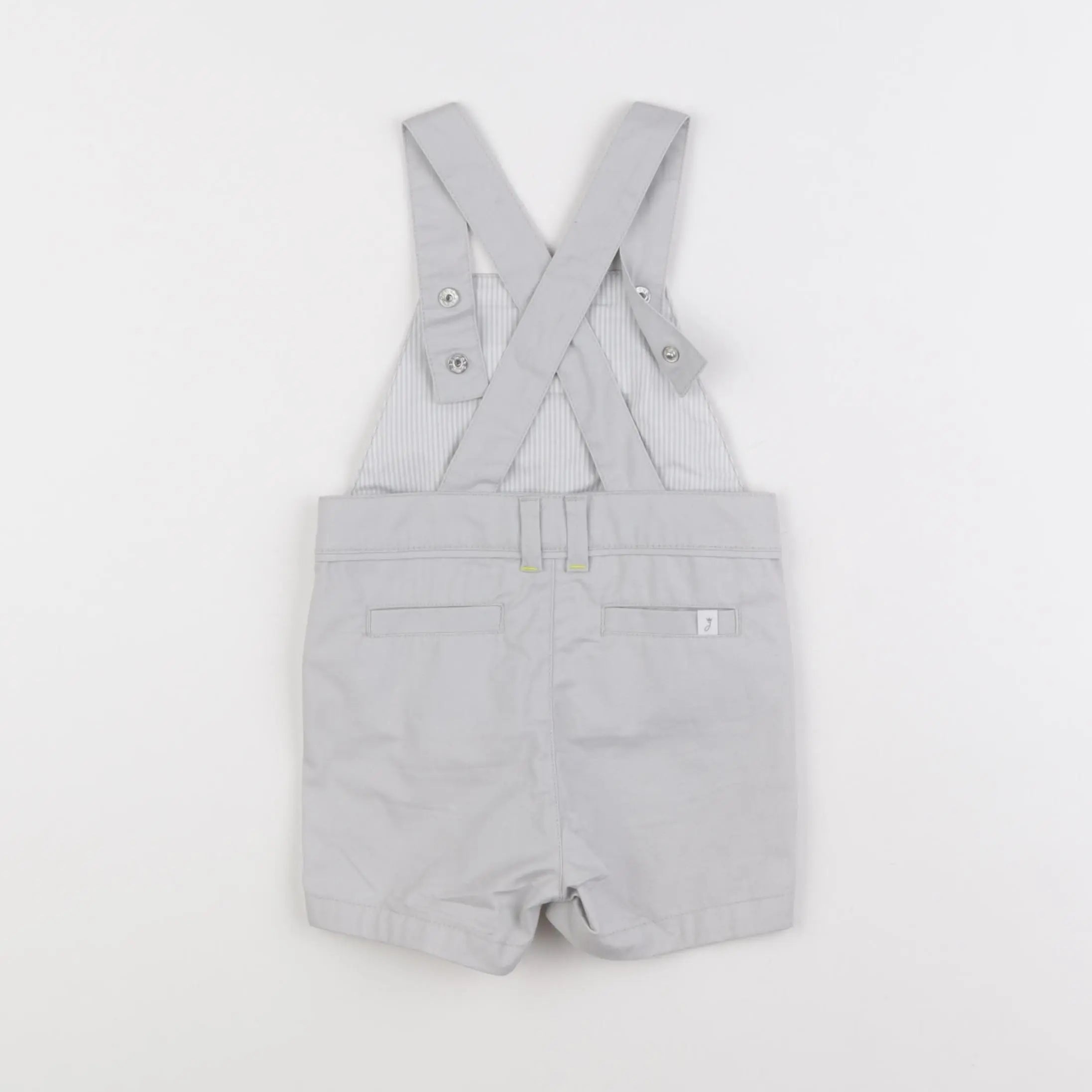 Petit Bateau - salopette gris - 12 mois
