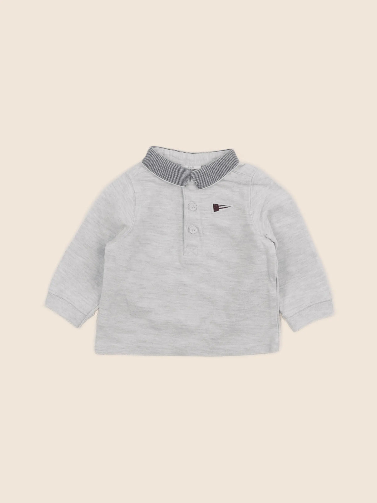 Tape à l'oeil - polo gris - 6 mois