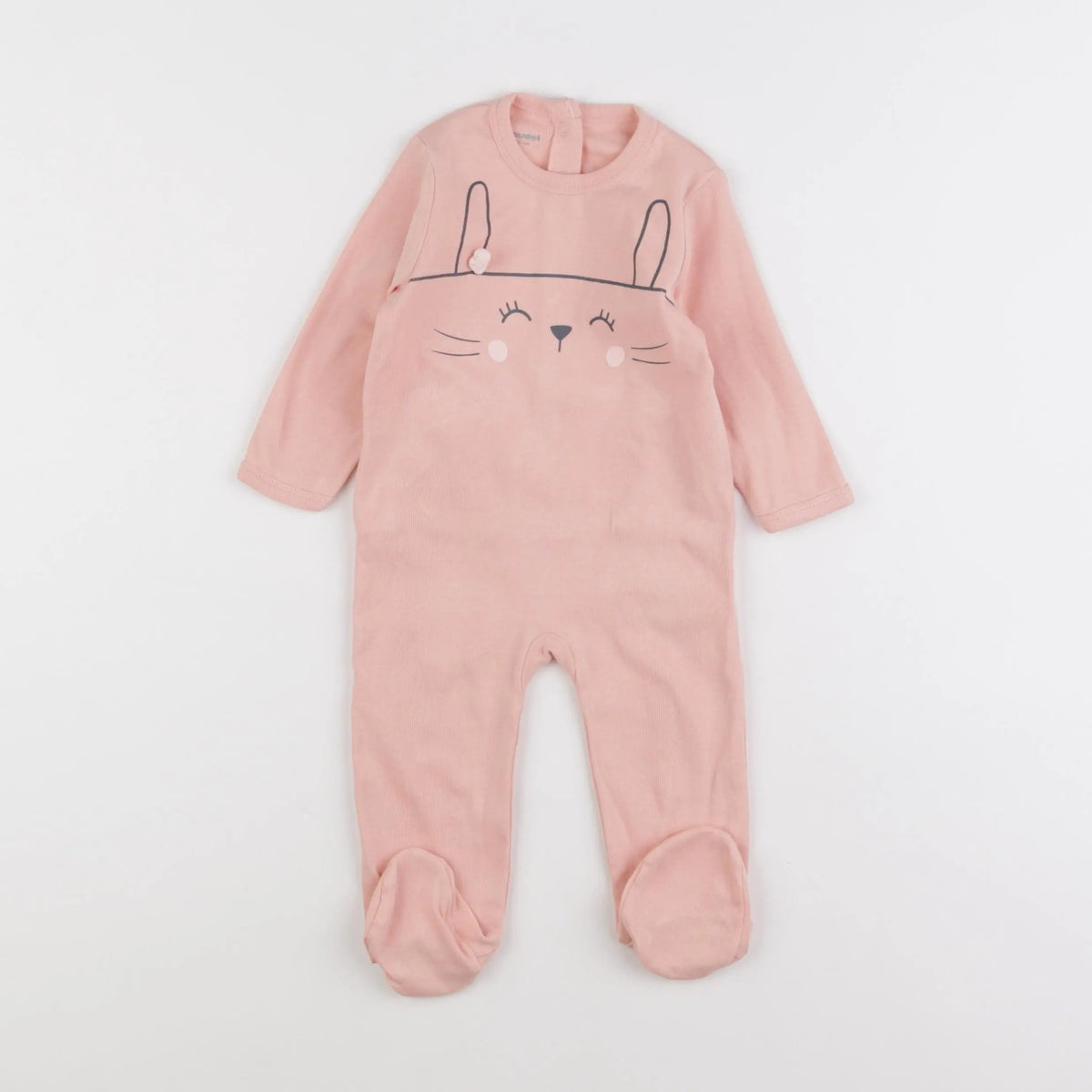 Vertbaudet - pyjama coton rose - 6 mois