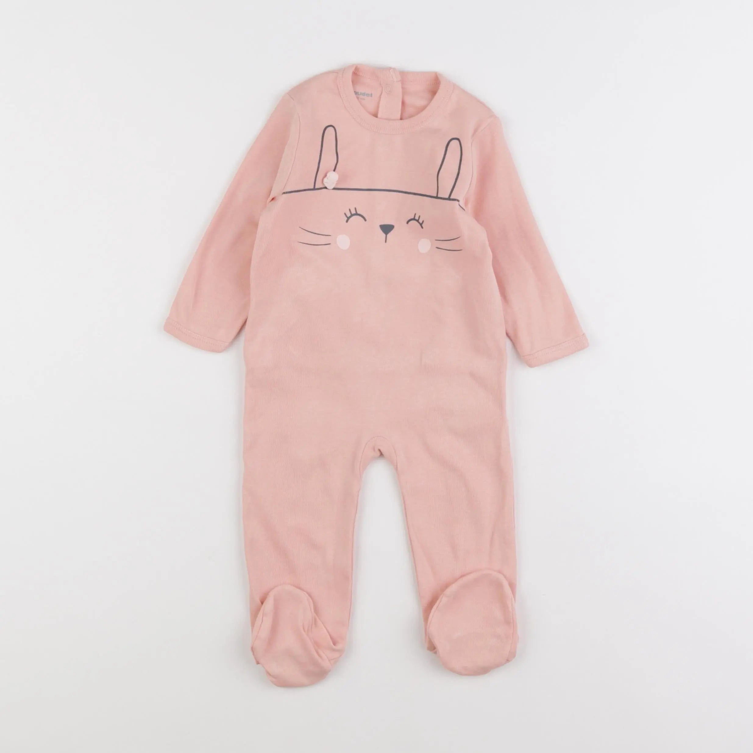 Vertbaudet - pyjama coton rose - 6 mois