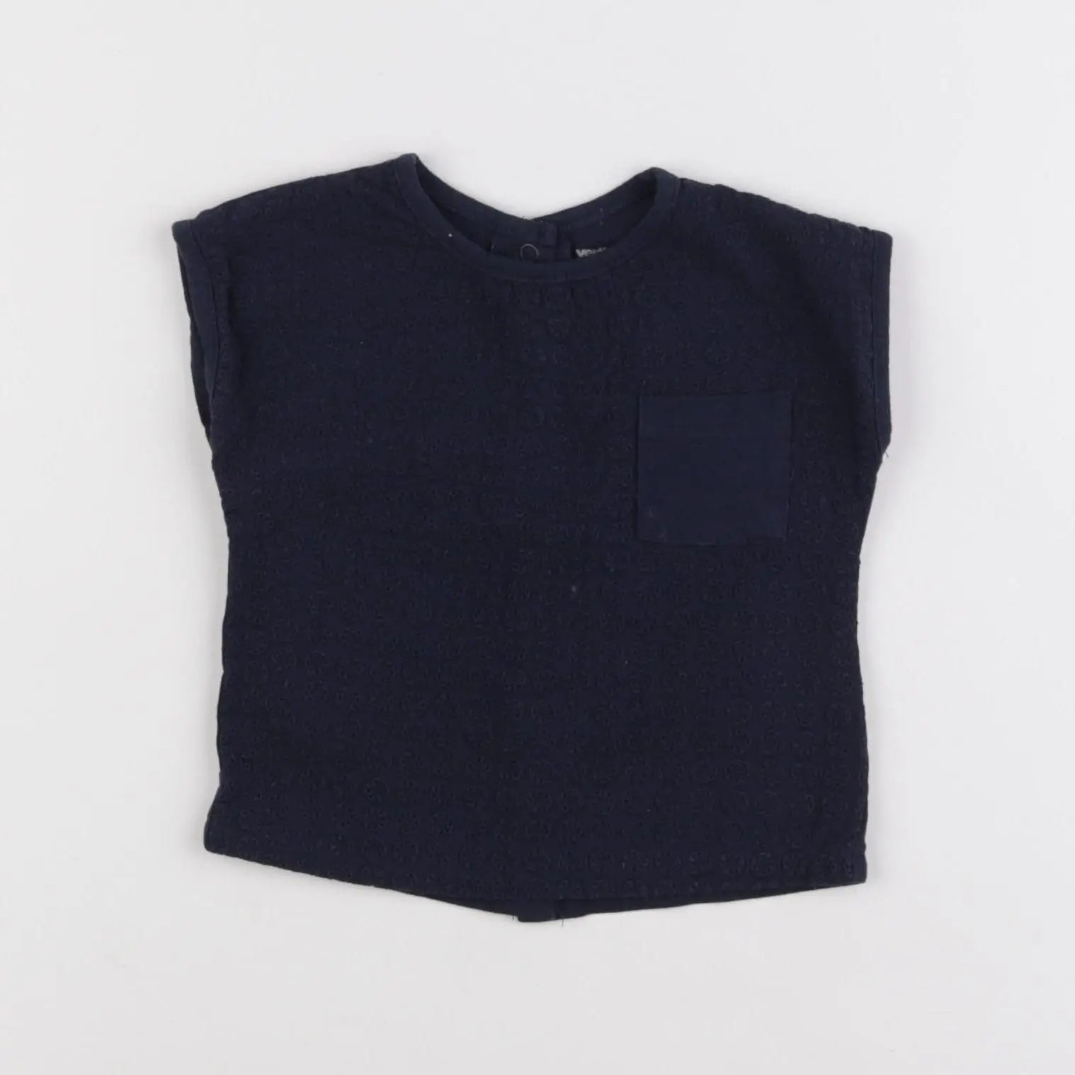 Vertbaudet - tee-shirt bleu - 3 mois