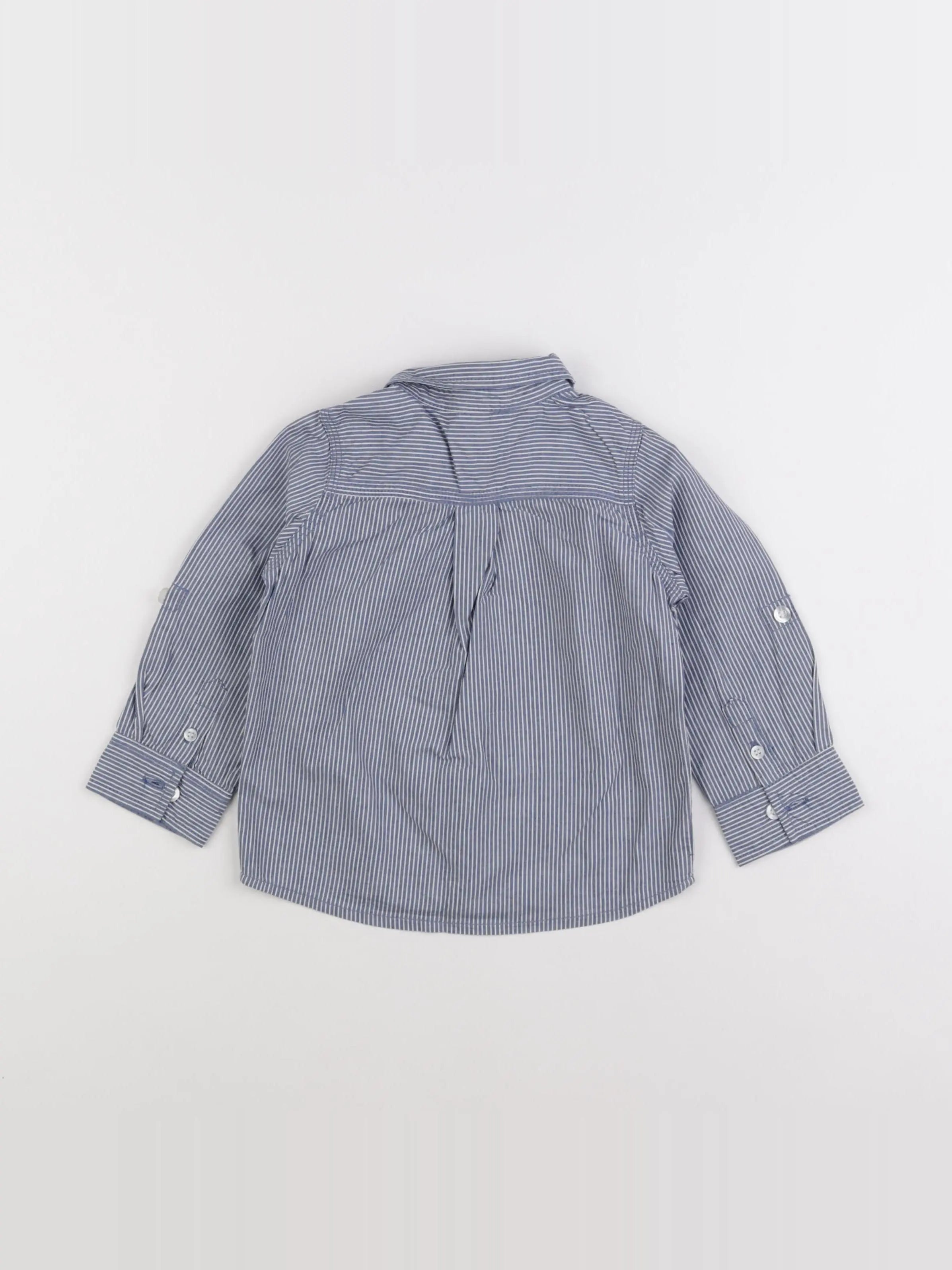 Tape à l'oeil - chemise blanc, bleu - 2 ans