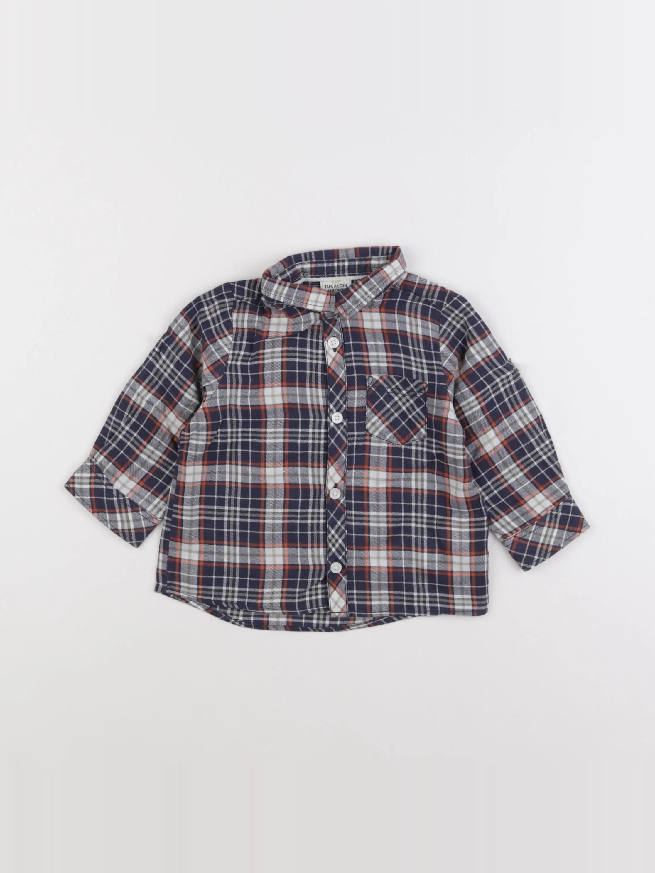 Tape à l'oeil - chemise multicolore - 12 mois
