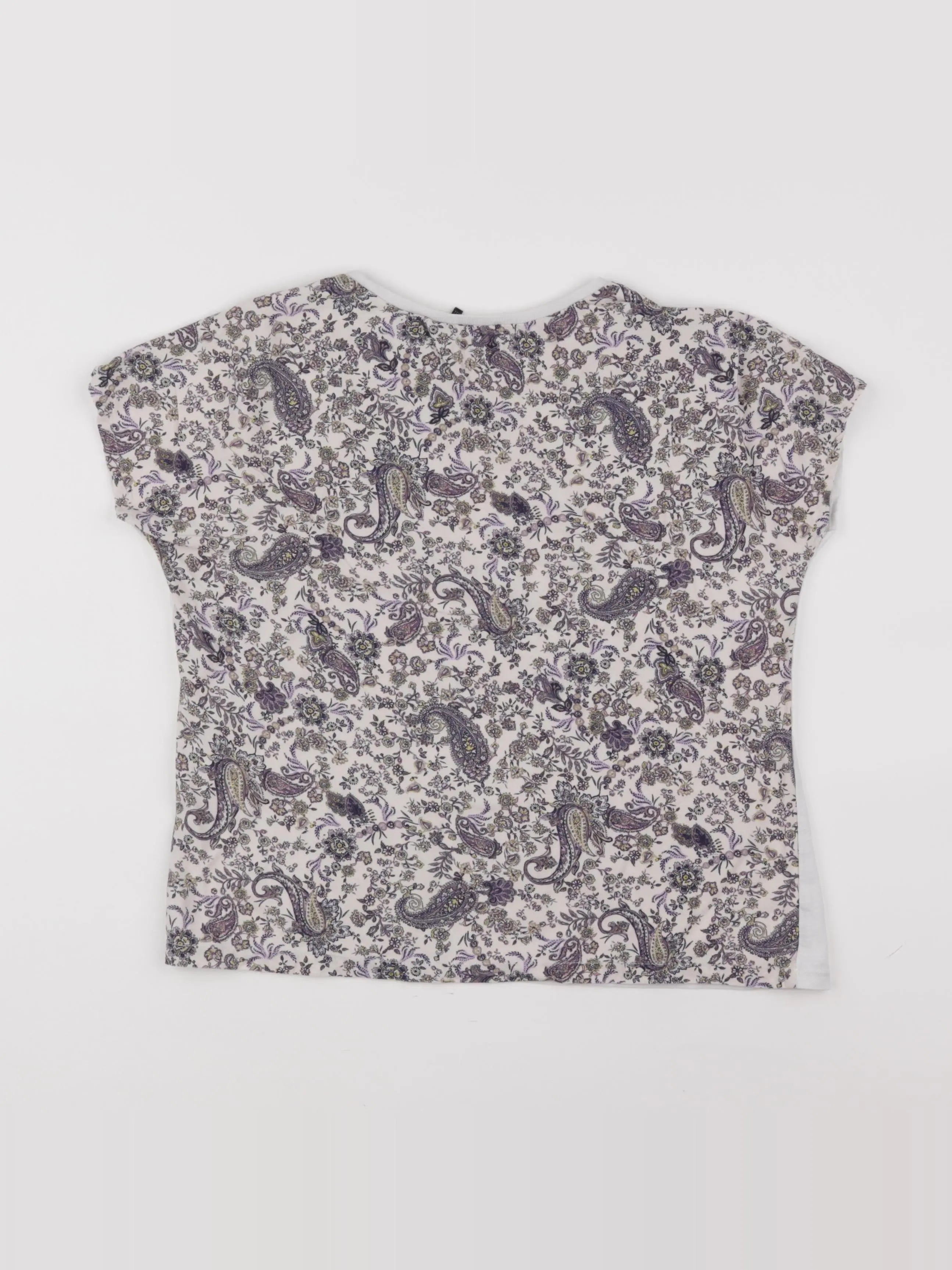 IKKS - tee-shirt imprimé au dos blanc, violet - 12 ans