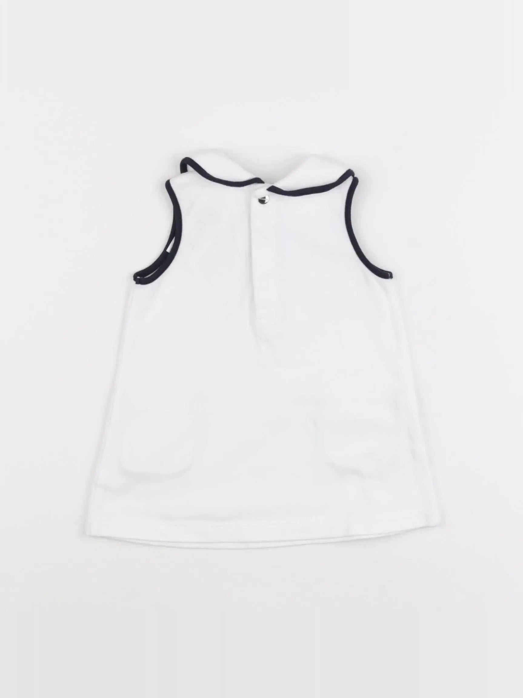 Jacadi - robe blanc, bleu - 6 mois