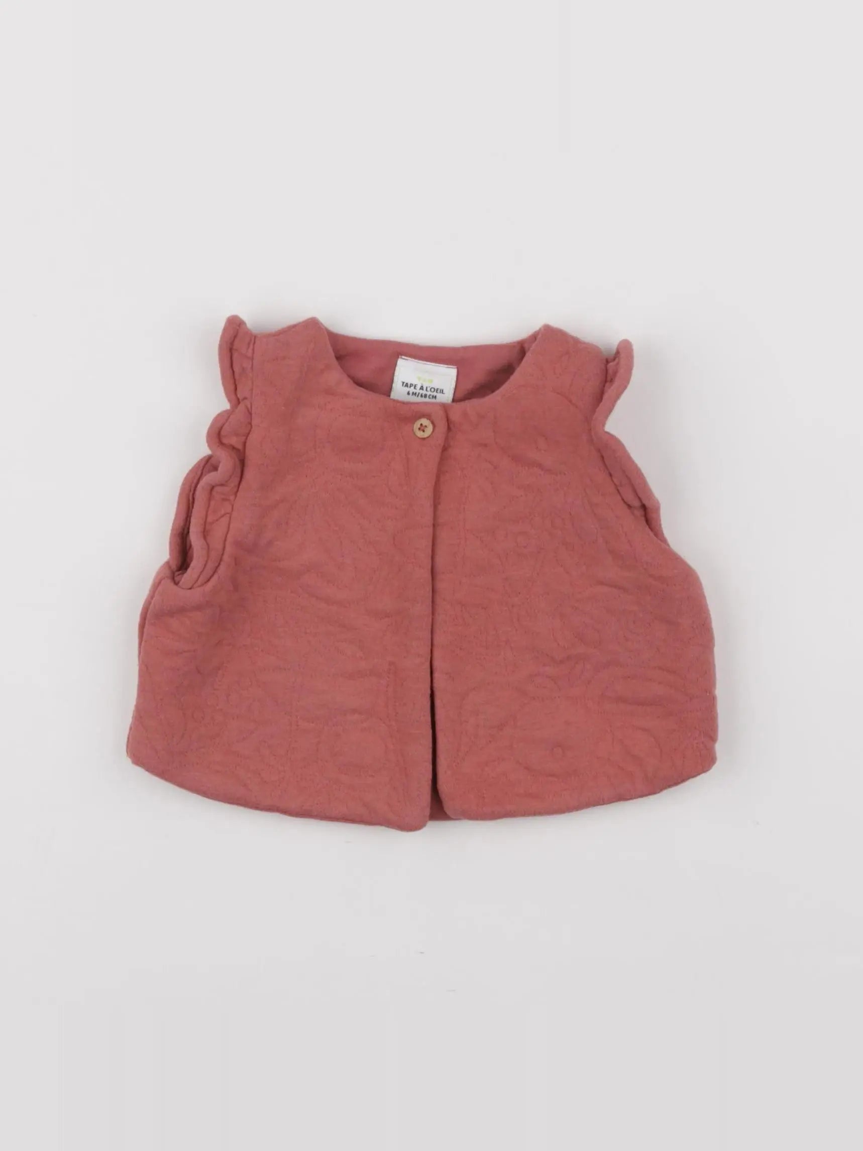 Tape à l'oeil - gilet rose - 6 mois